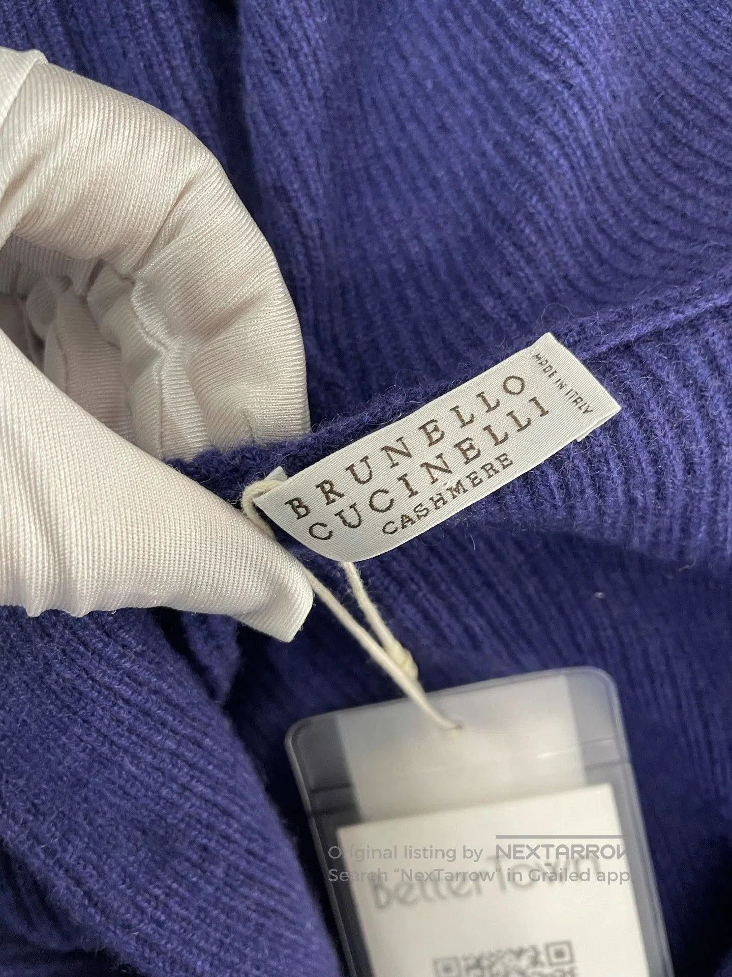 Brunello Cucinelli Brunello Cucinelli Blue Cashmere Sweater S. Size US S / EU 44-46 / 1 - 3 Thumbnail