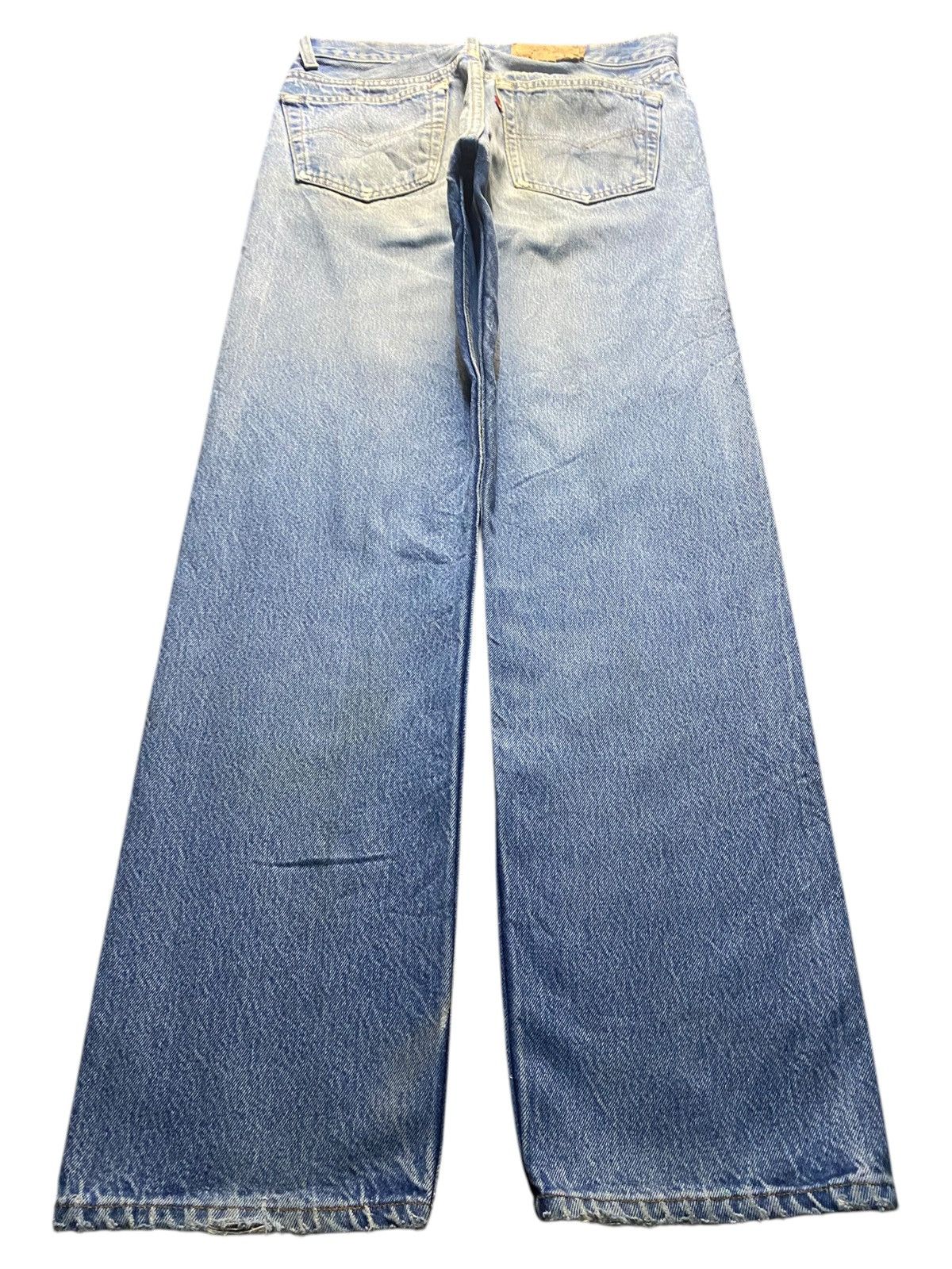 Levi's Vintage Levis 501 80’s Blue Wash Loose Jeans Size US 30 / EU 46 - 2 Thumbnail