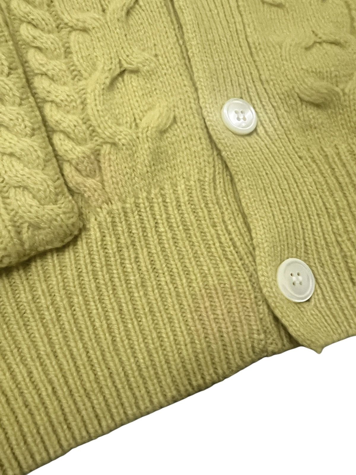 CLOSED × Marithe + Francois Girbaud 1990s Closed MFG Lambswool Cable Knit Cardigan Size US L / EU 52-54 / 3 - 9 Thumbnail