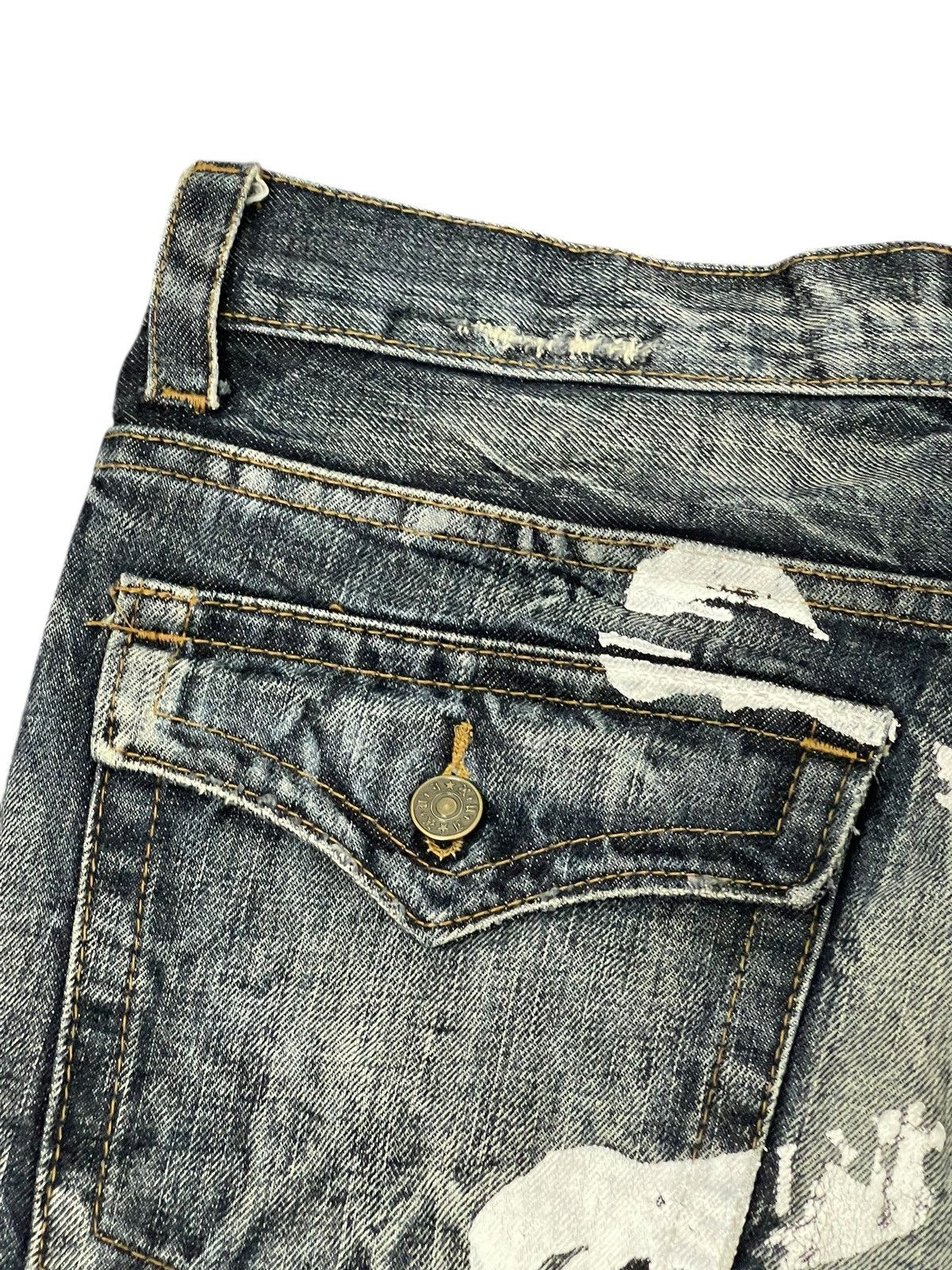 Le Grande Bleu (L.G.B.) Slim Jeans K.U.I. Cross Bones margiela amiri dior cdg 4🟦1 Size US 35 - 7 Thumbnail