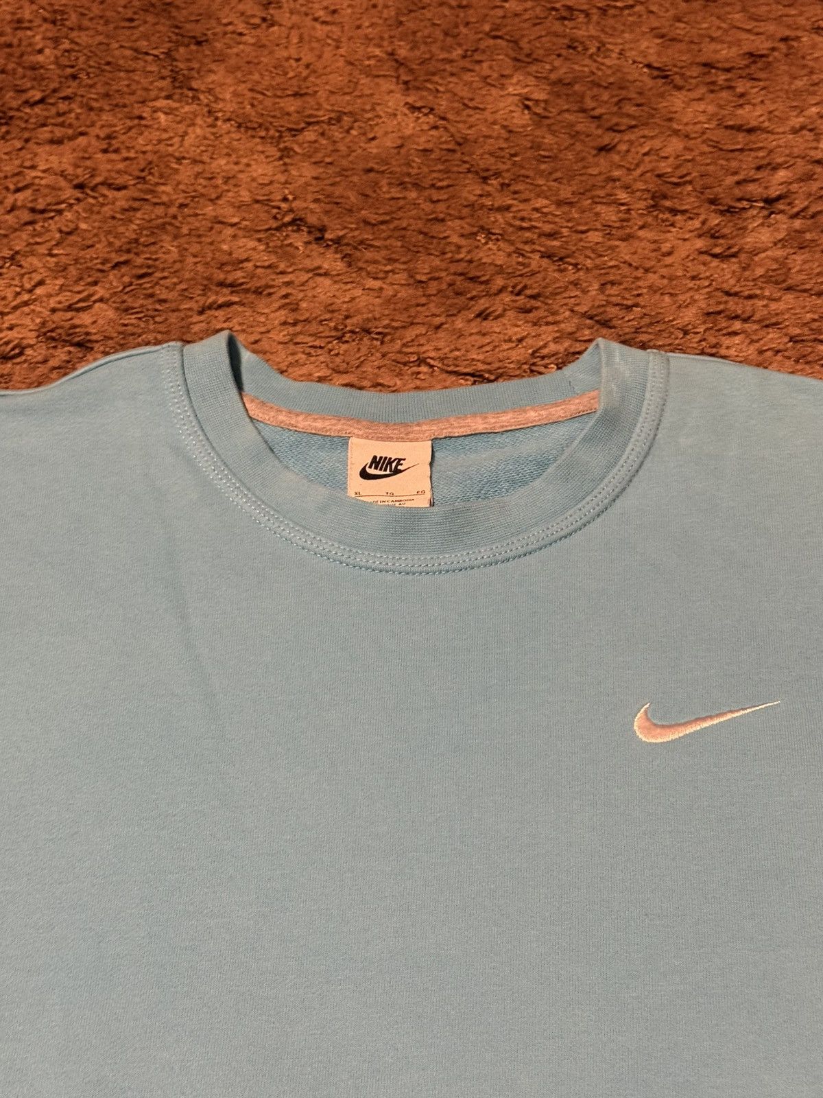 Nike Nike Sky Blue Crewneck Sweatshirt XLarge Size US XL / EU 56 / 4 - 4 Thumbnail