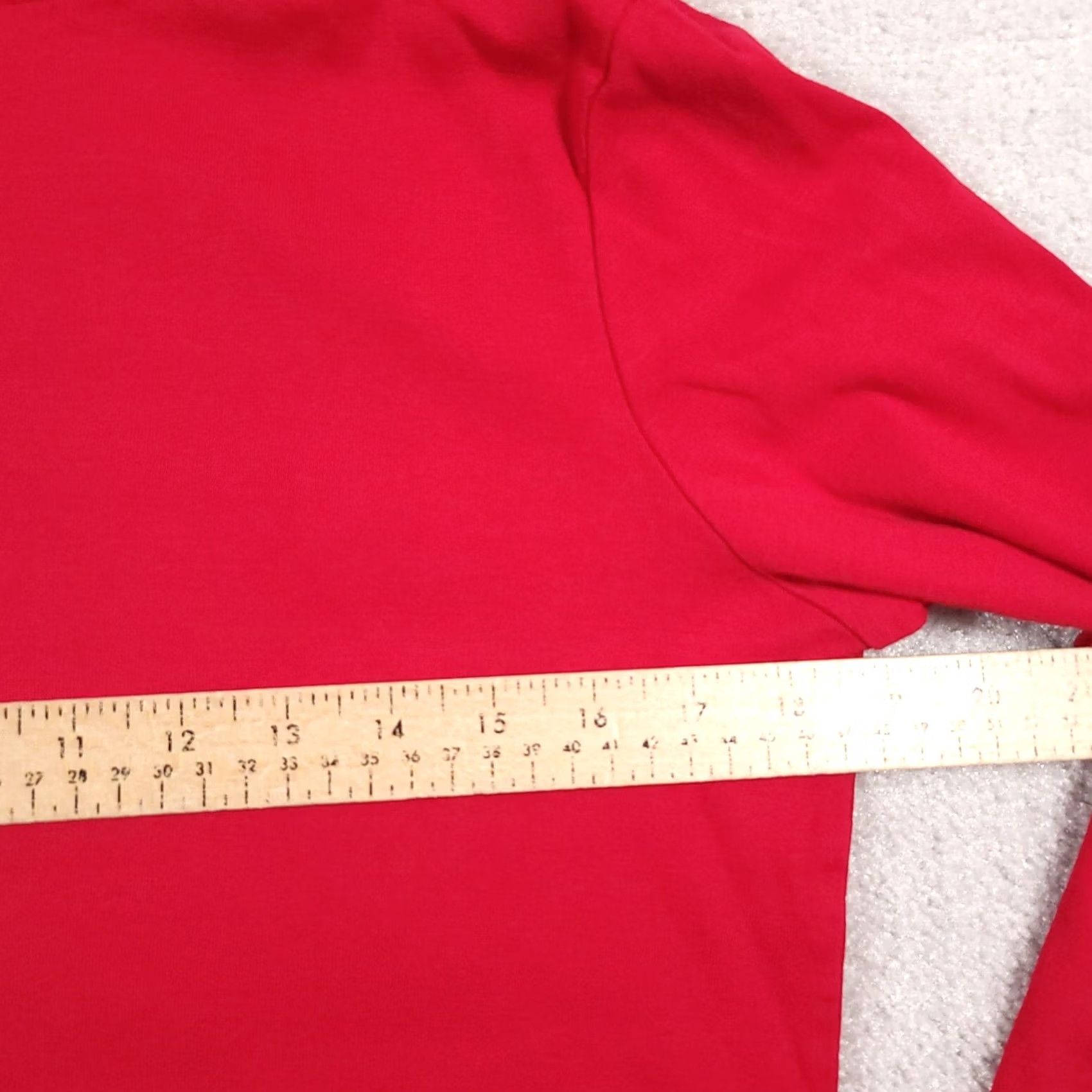 Vintage Christopher & Banks Women’s L Red Long Sleeve Turtleneck Shirt Layer Your Look Size L / US 10 / IT 46 - 6 Thumbnail