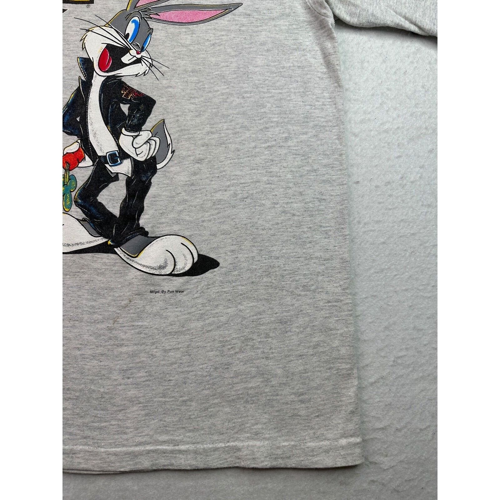 Harley Davidson VTG 1993 Harley Davidson X Looney Tunes Bugs & Taz T-Shirt Size US L / EU 52-54 / 3 - 9 Thumbnail