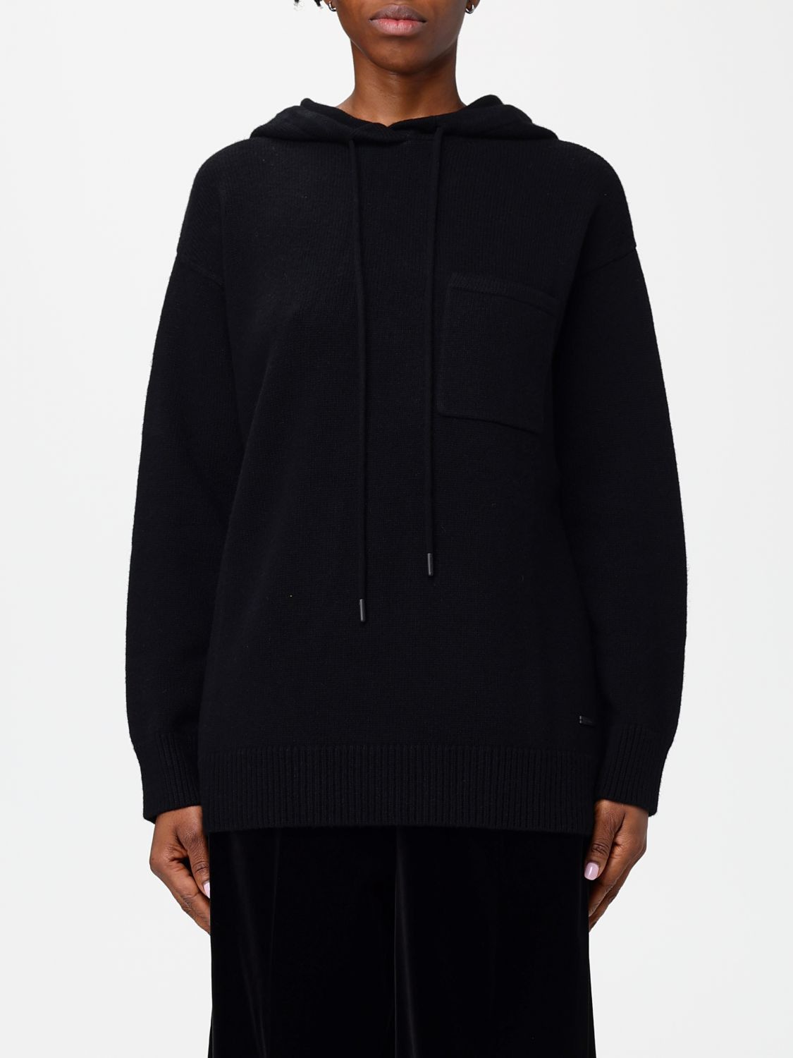 Max Mara Max Mara Sweatshirt Woman Black Size M / US 6-8 / IT 42-44 - 1 Thumbnail