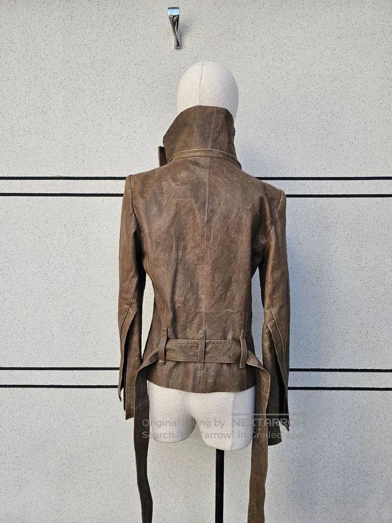 Ann Demeulemeester Ann Demeulemeester Women's Leather Jacket. Size M / US 6-8 / IT 42-44 - 4 Thumbnail