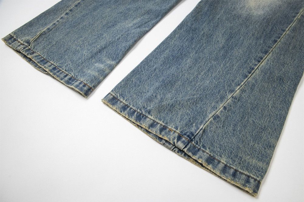 Japanese Brand × Jean Punk distressed men's casual washed loose flared jeans Size US 32 / EU 48 - 5 Thumbnail