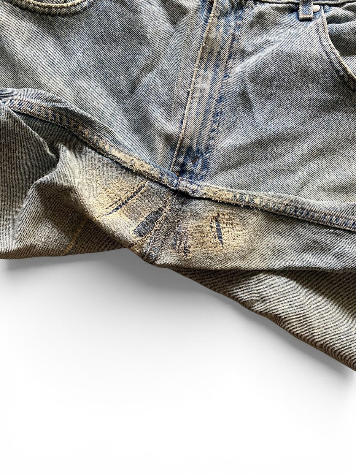 Levi's Vintage 90’s Distressed Levis Silvertab Straight Loose blue Size US 34 / EU 50 - 4 Thumbnail