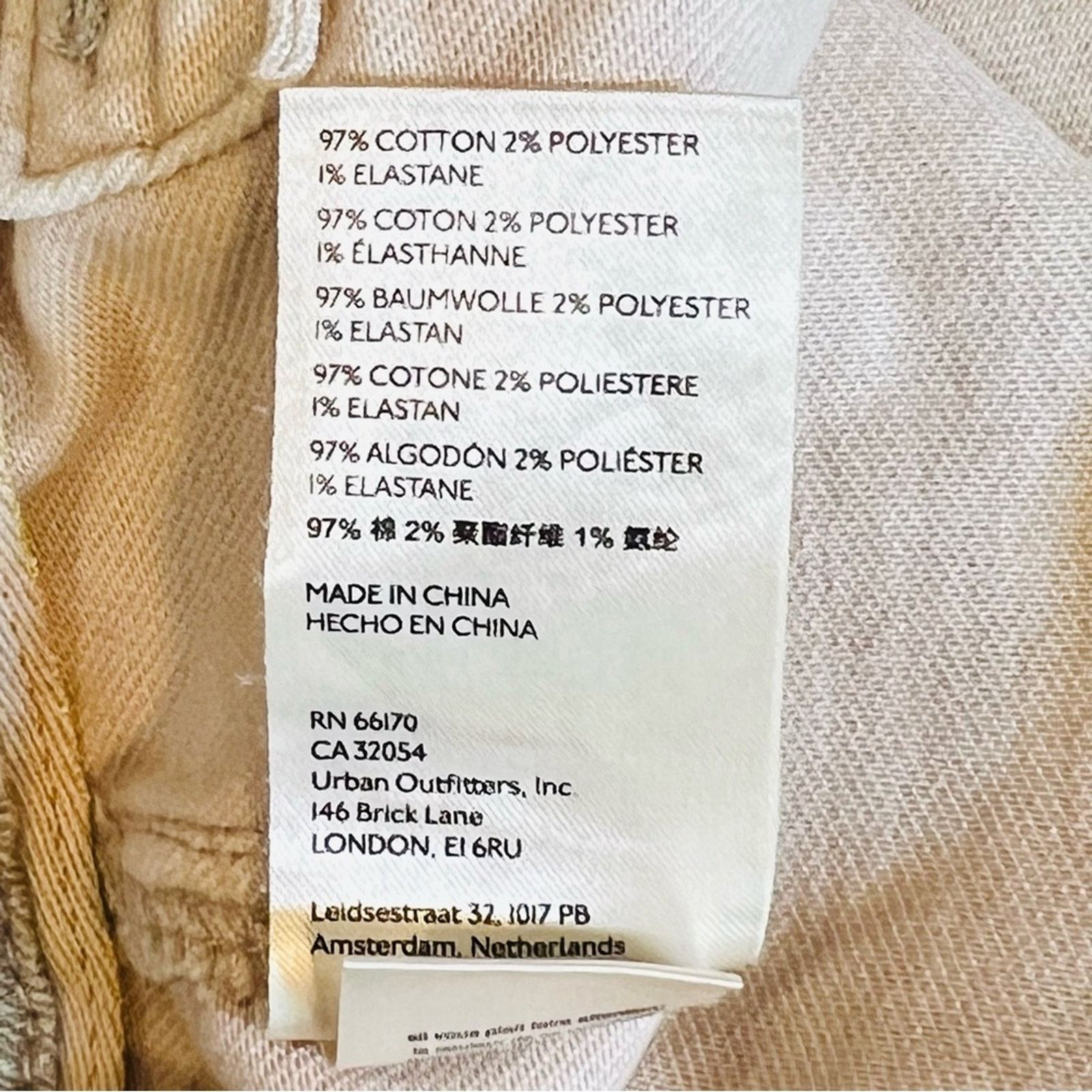 Anthropologie Pilcro Anthropologie Sz 29 Tan Patchwork Embroidered Pants Size 29" - 16 Thumbnail
