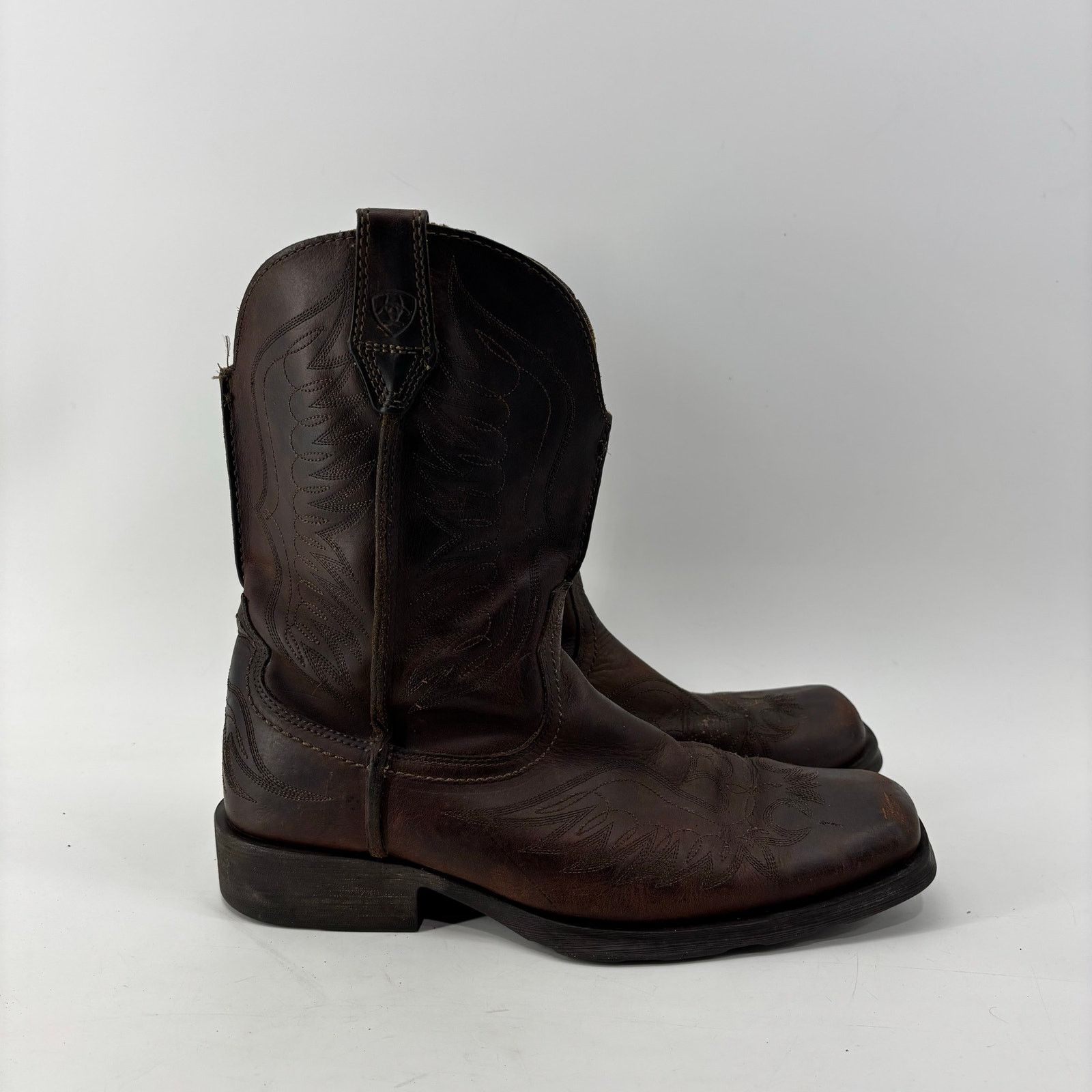 Ariat Ariat Boots Mens Size 10.5 D Brown Leather Western SquareToe Size US 10.5 / EU 43-44 - 2 Thumbnail