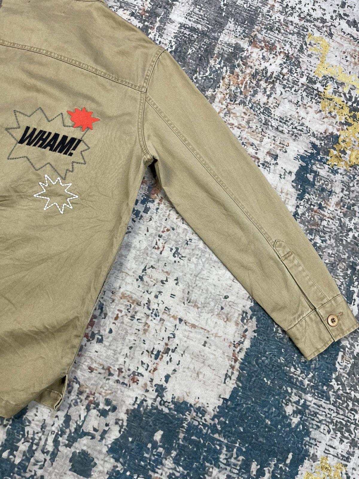 Japanese Brand Rosebud Embroidered Military Inspired Overshirt Jacket Size S / US 4 / IT 40 - 5 Thumbnail