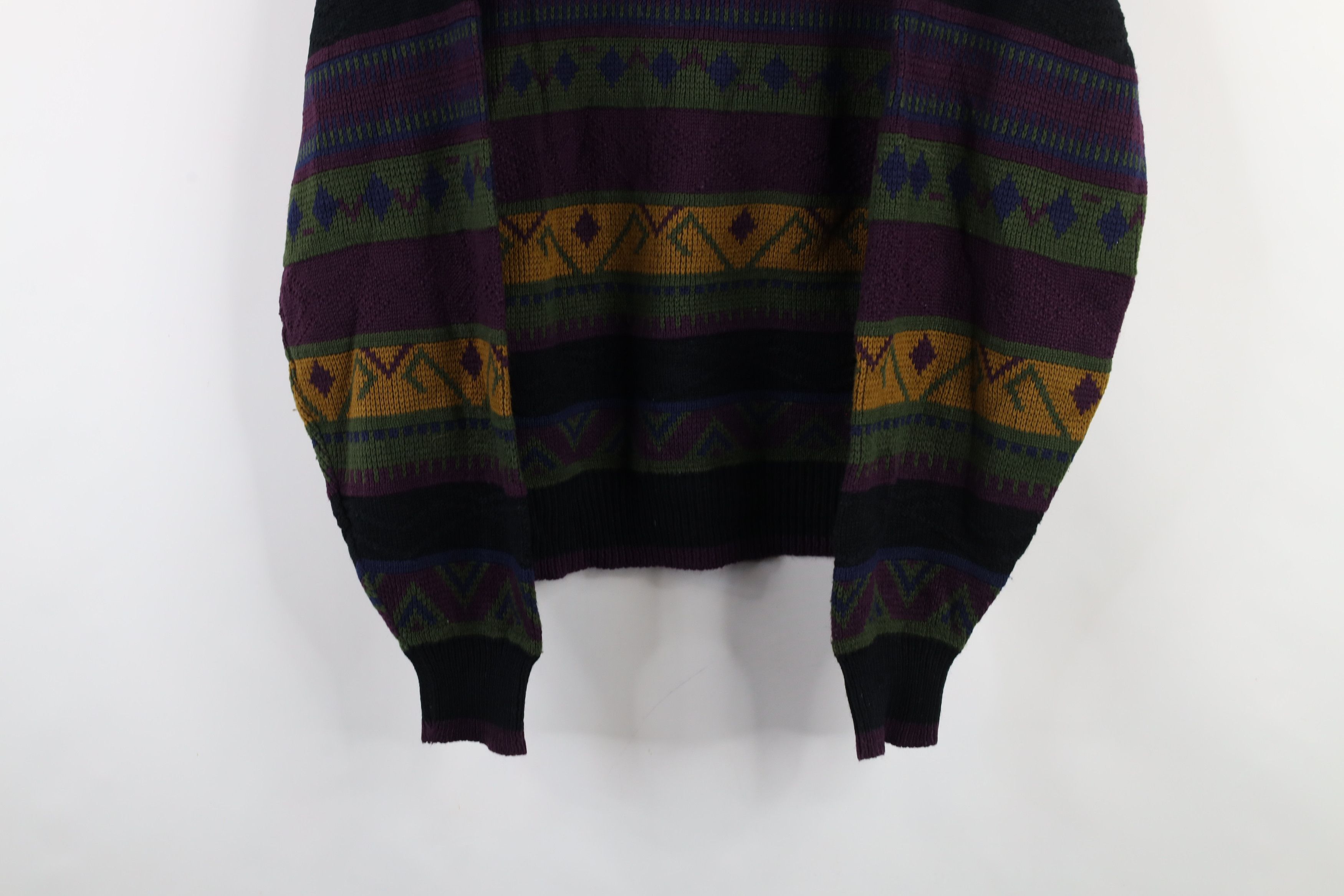 Vintage Vintage 90s Coogi Style Fair Isle Knit Crewneck Sweater Size L / US 10 / IT 46 - 3 Thumbnail