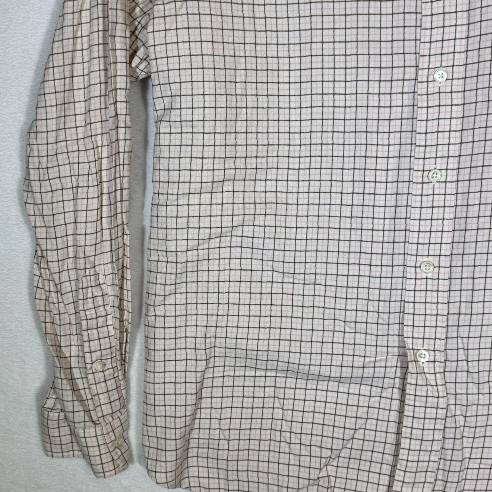 Ralph Lauren Ralph Lauren Shirt Mens XL Cream Tattersall Plaid Classic Fit Long Sleeve Pony Size US XL / EU 56 / 4 - 4 Thumbnail