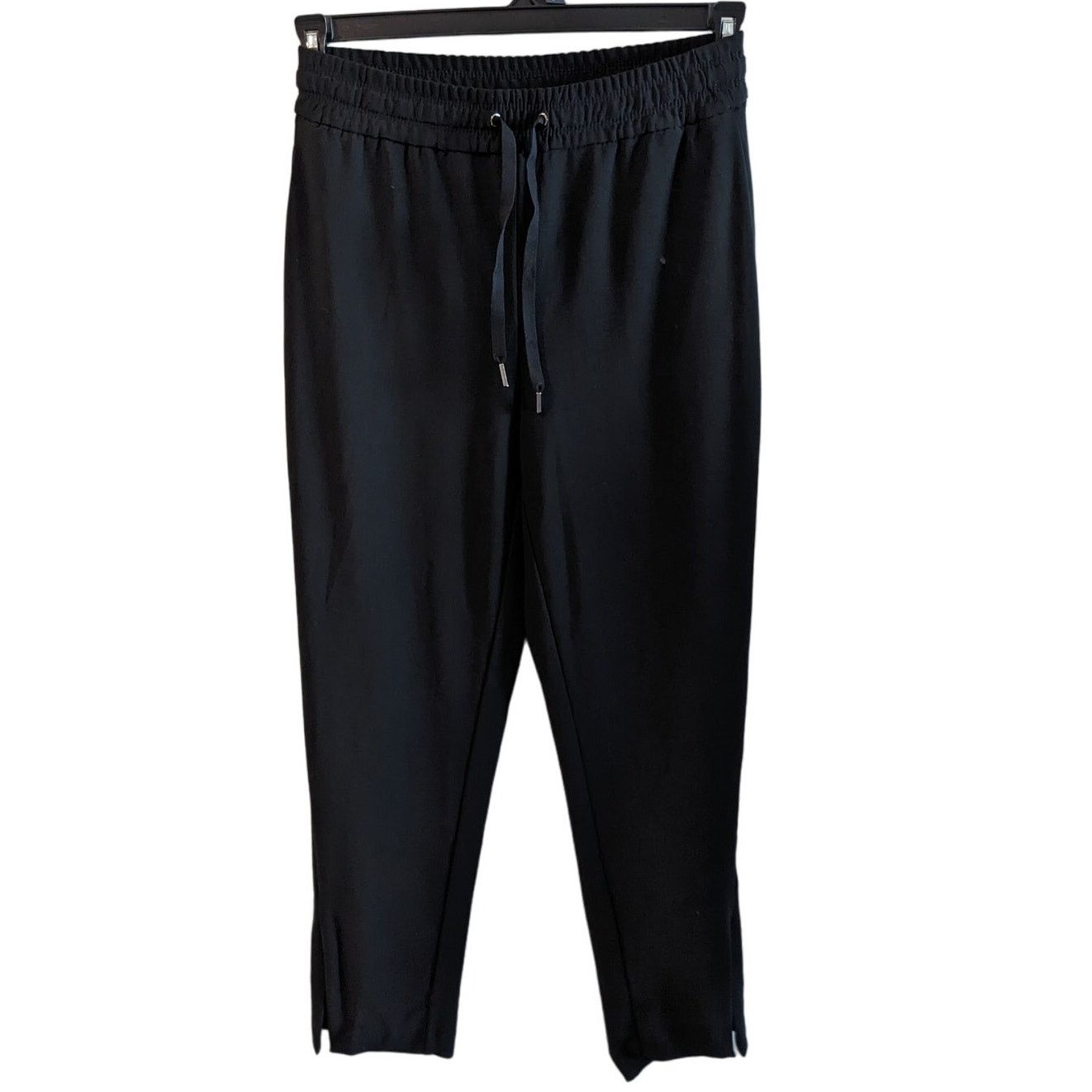 Joie Joie Black Straight Leg Relaxed Drawstring Pants XS Size 26" / US 2 / IT 38 - 3 Thumbnail