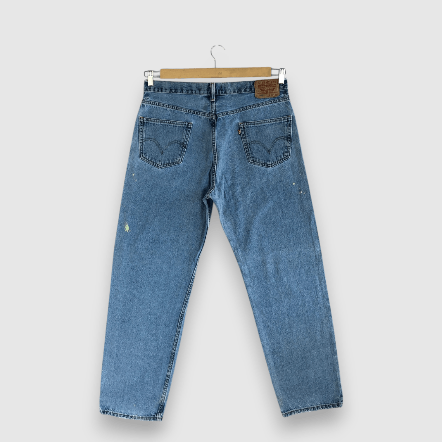 Levi's Vintage Painter Levis Baggy Jeans Levi's 550 Faded Denim Size US 34 / EU 50 - 2 Thumbnail
