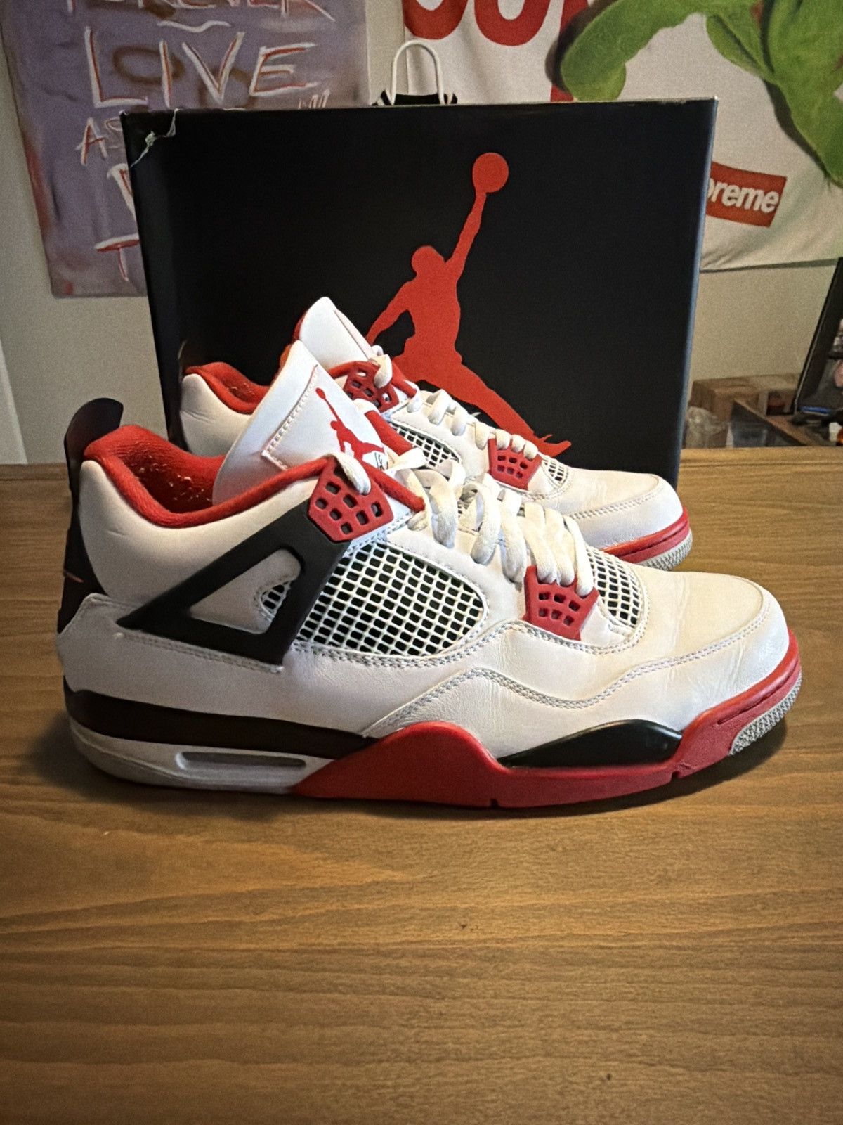 Jordan Brand Jordan 4 Fire Red 2020 Size US 13 / EU 46 - 2 Thumbnail