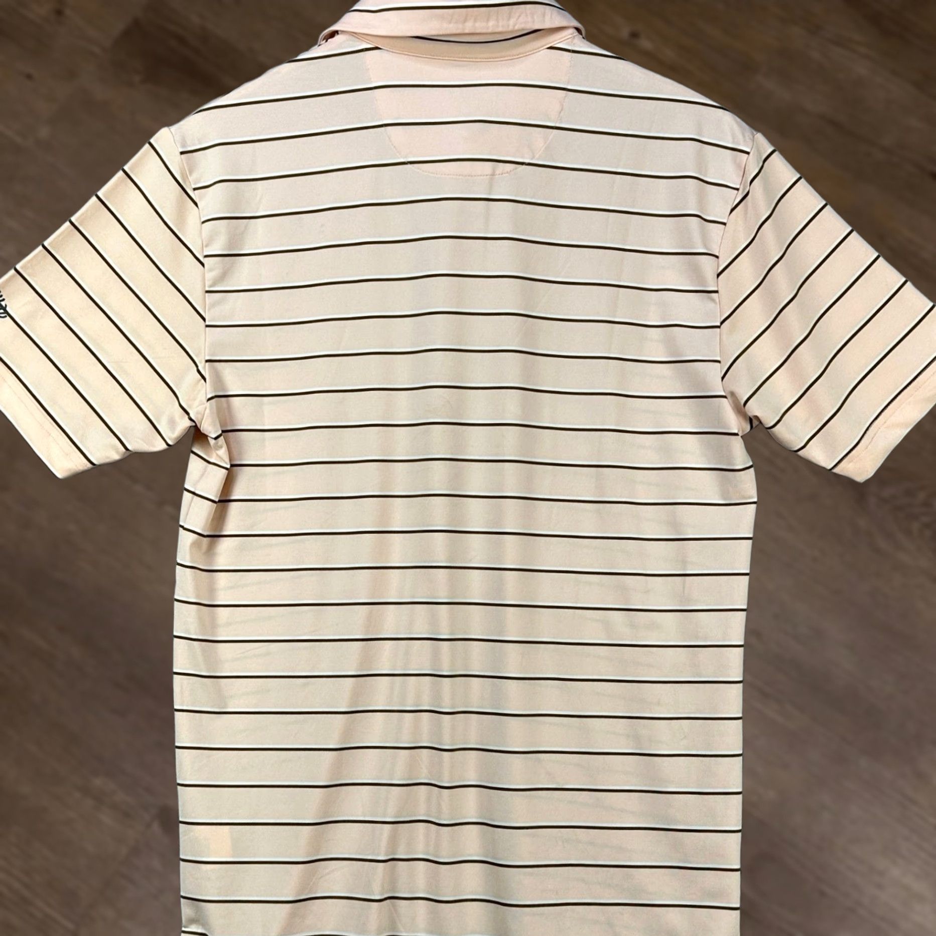 Callaway Callaway Polo Golf Shirt Striped Opti Dri Short Sleeve Mens Small Pink Brown Rugby NEW Size US S / EU 44-46 / 1 - 1 Thumbnail