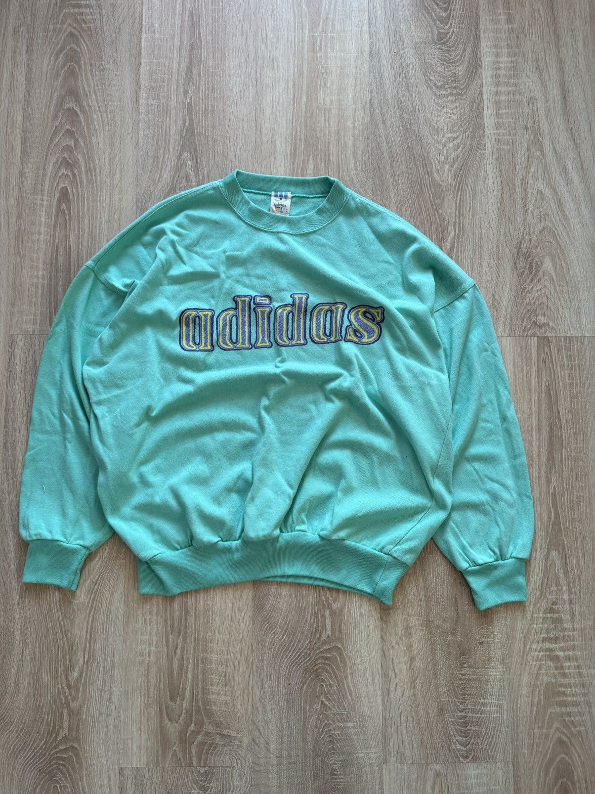 Adidas × Vintage Adidas vintage 80s 90s big double side logo sweatshirt Size US M / EU 48-50 / 2 - 1 Thumbnail