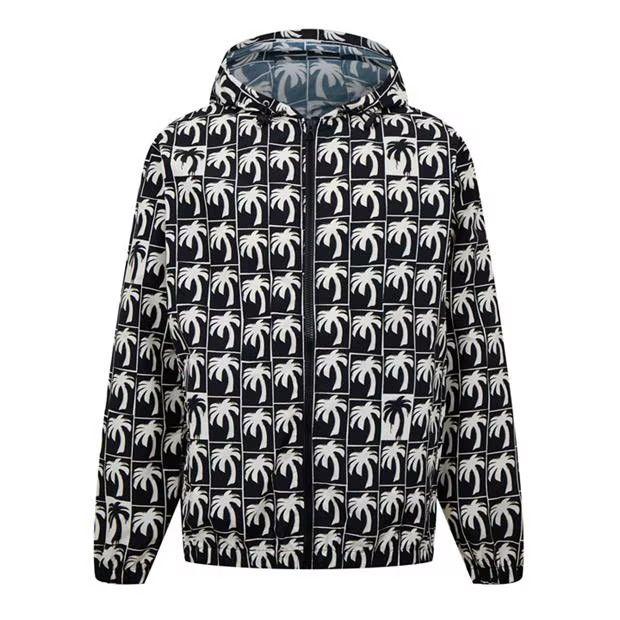 o1g2r1mq0524 Zip-Up Hooded Jackets in Black & White