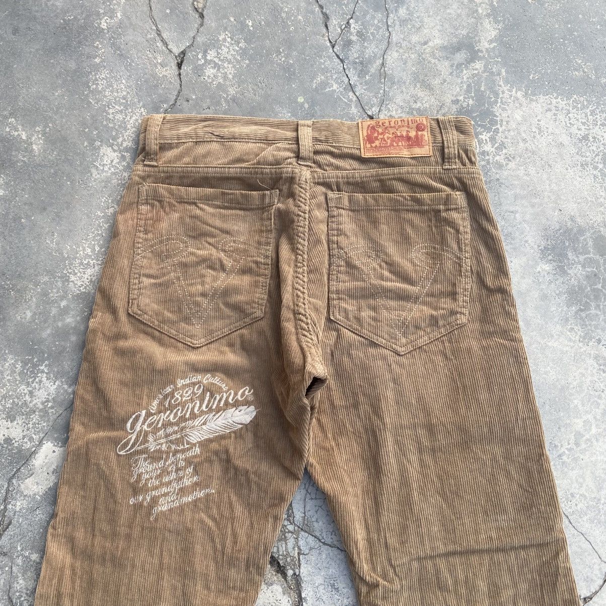 Hysteric Glamour × Japanese Brand GERONIMO Corduroy Bushpant Arizona Patches Size US 28 / EU 44 - 4 Thumbnail