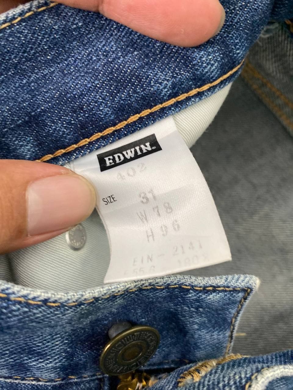 Edwin vintage edwin 402 nice design denim Size US 34 / EU 50 - 12 Thumbnail