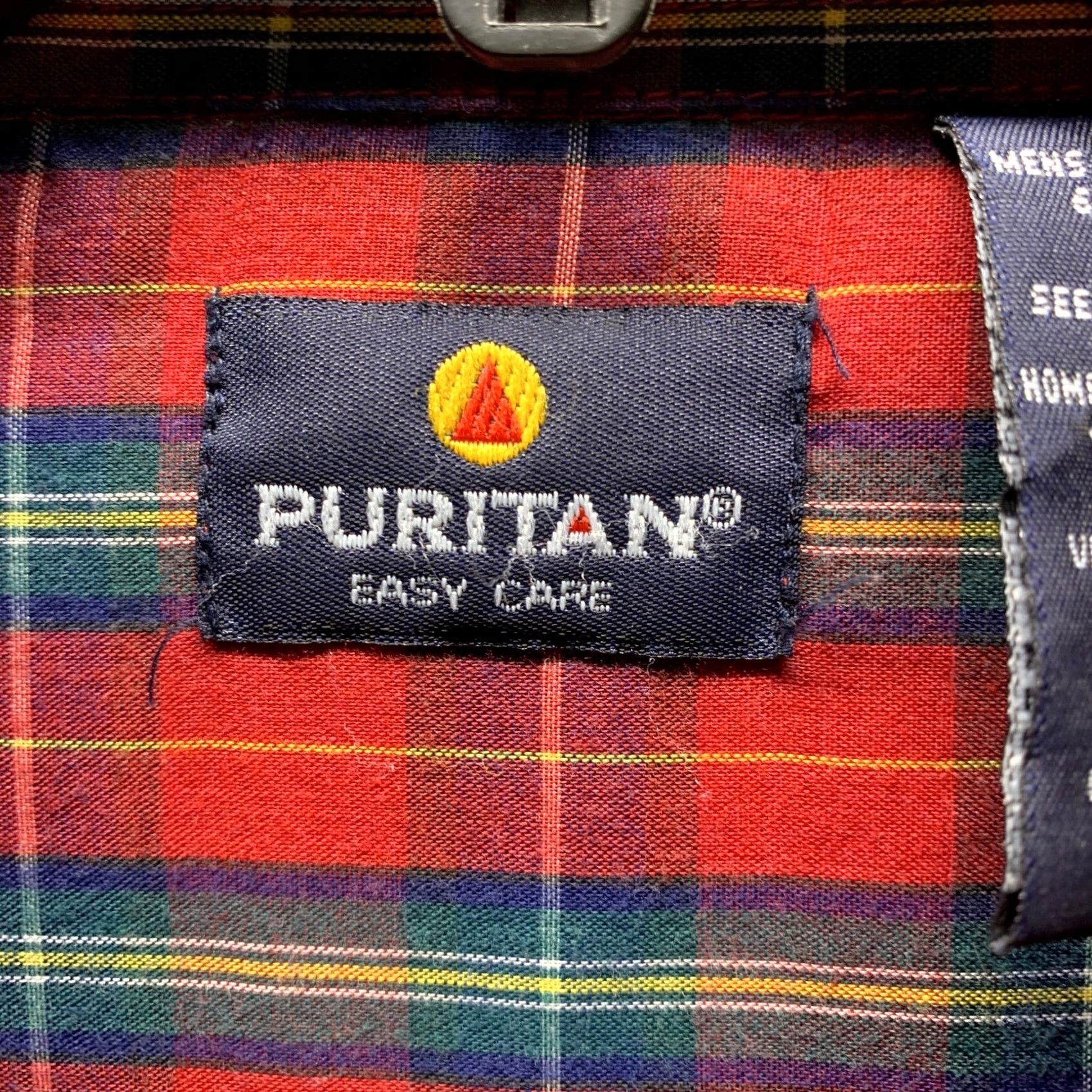 Vintage VINTAGE Puritan Shirt Mens XL Red Green Blue Button Up Casual Plaid Hawaiian Aloha Shirt Long Sleeve Collared Button-Down Vintage Size US XL / EU 56 / 4 - 6 Thumbnail