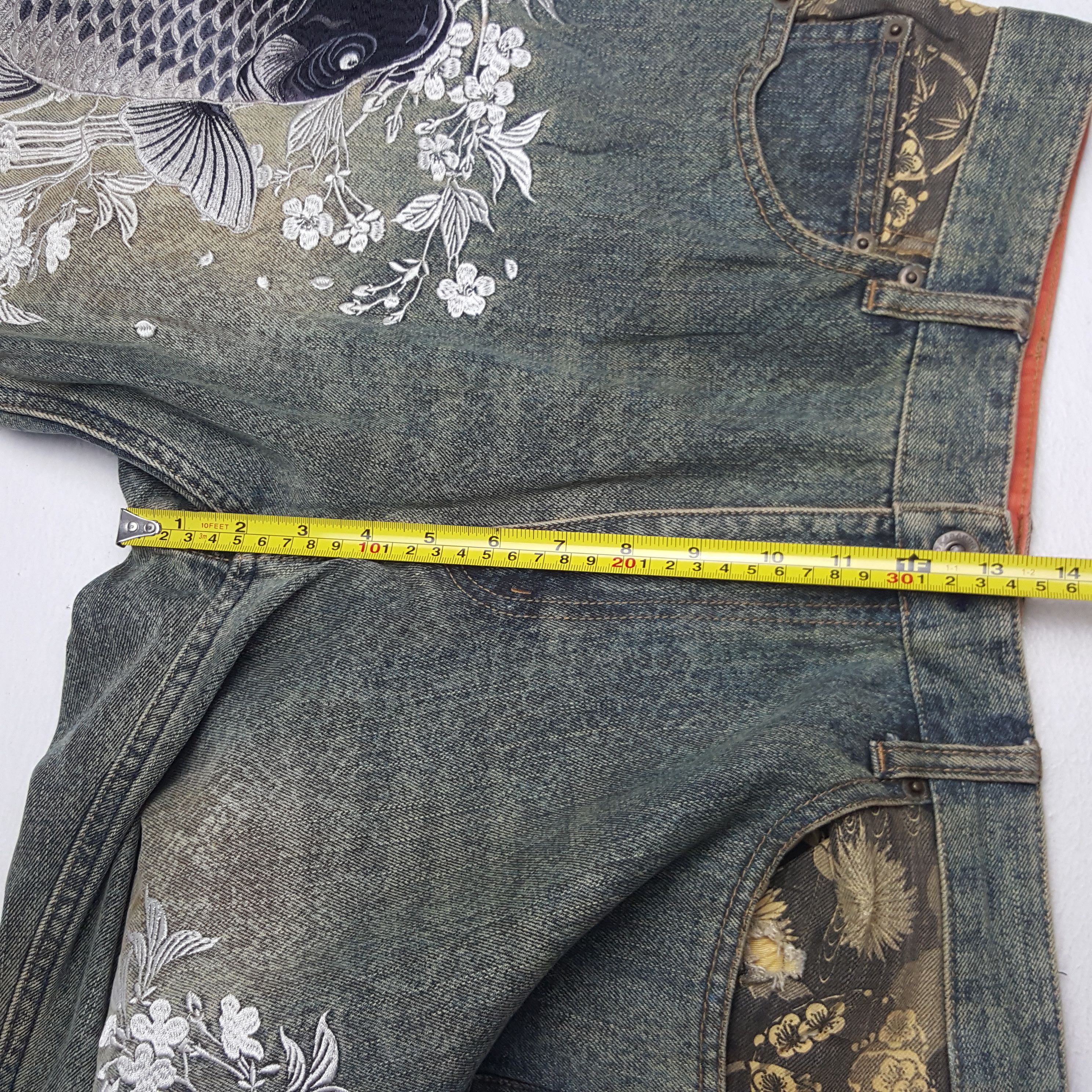 Japanese Brand × Vintage Vintage Karakuri Sukajan Traditional Denim Jeans Size US 31 - 8 Thumbnail