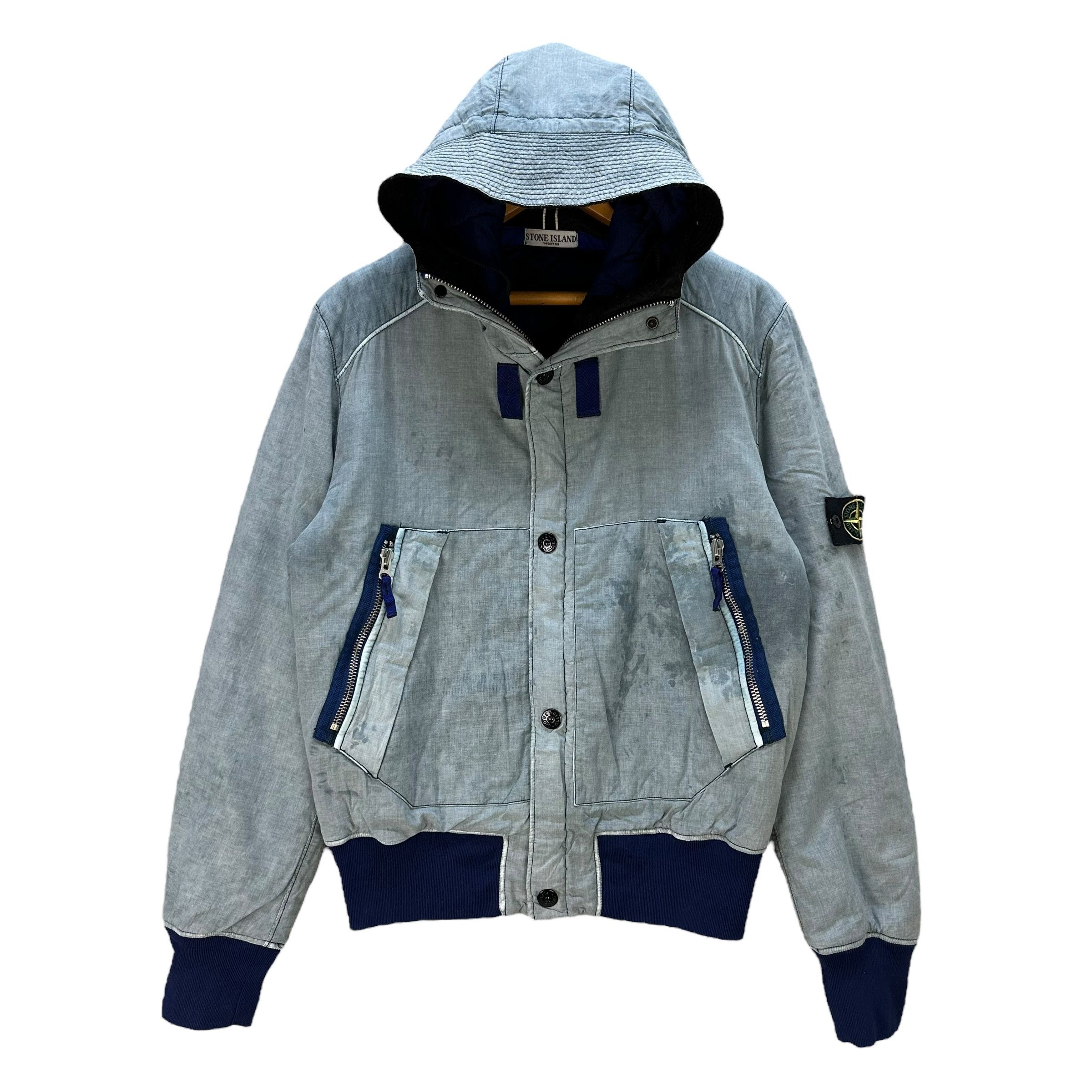 Stone Island Trashed STONE ISLAND Puffer Hooded Jacket #A82-1994 Size US L / EU 52-54 / 3 - 1 Thumbnail