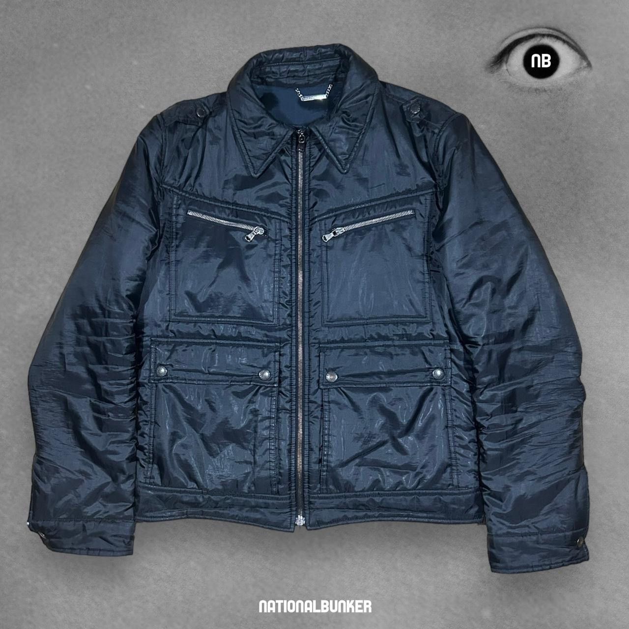 Dolce & Gabbana Blue Nylon Full Zip Bomber Men Jacket