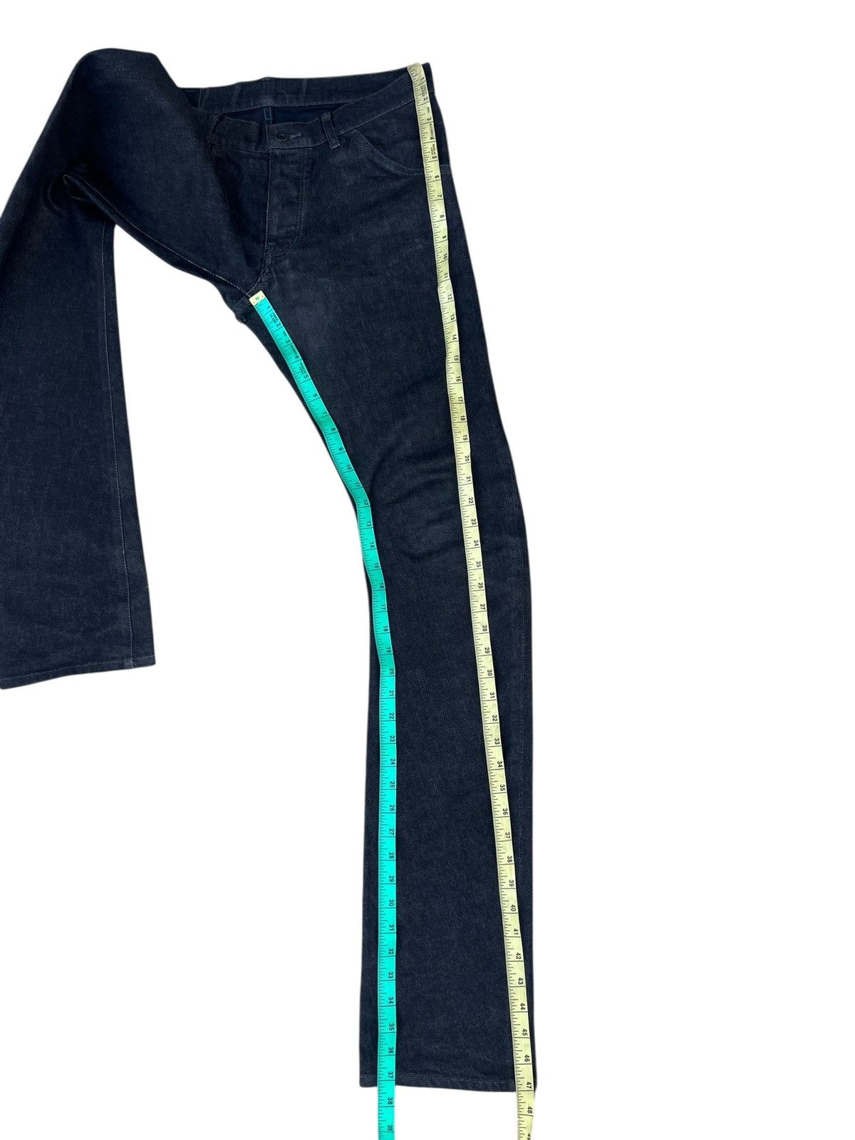 Kazuyuki Kumagai Attachment Black Attachment Japan Curve Long Leg Denim Jeans Size US 31 - 6 Thumbnail