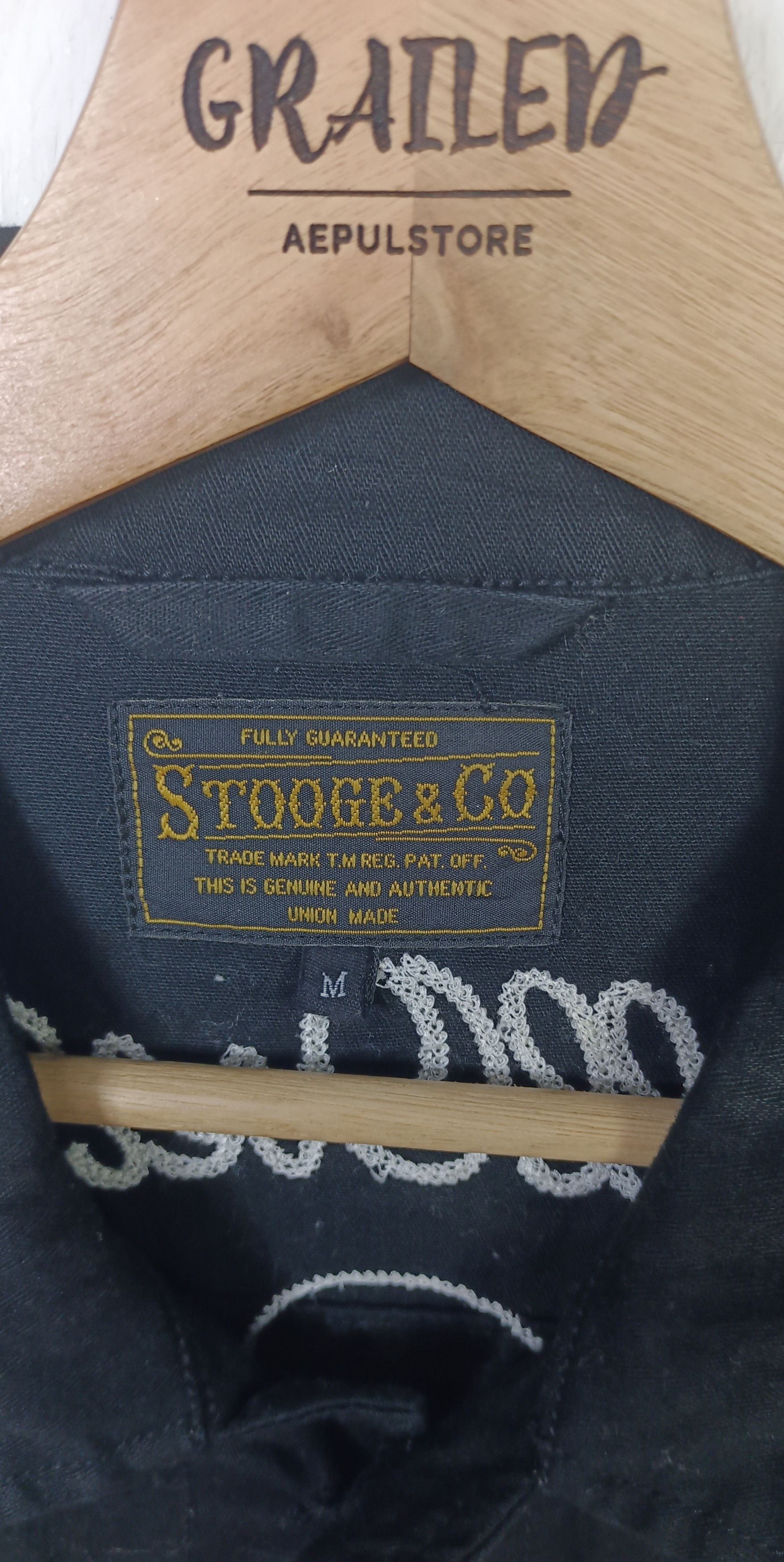 Japanese Brand Stooge & co Skull "Riding All OverThe World " Jacket Size US M / EU 48-50 / 2 - 9 Thumbnail