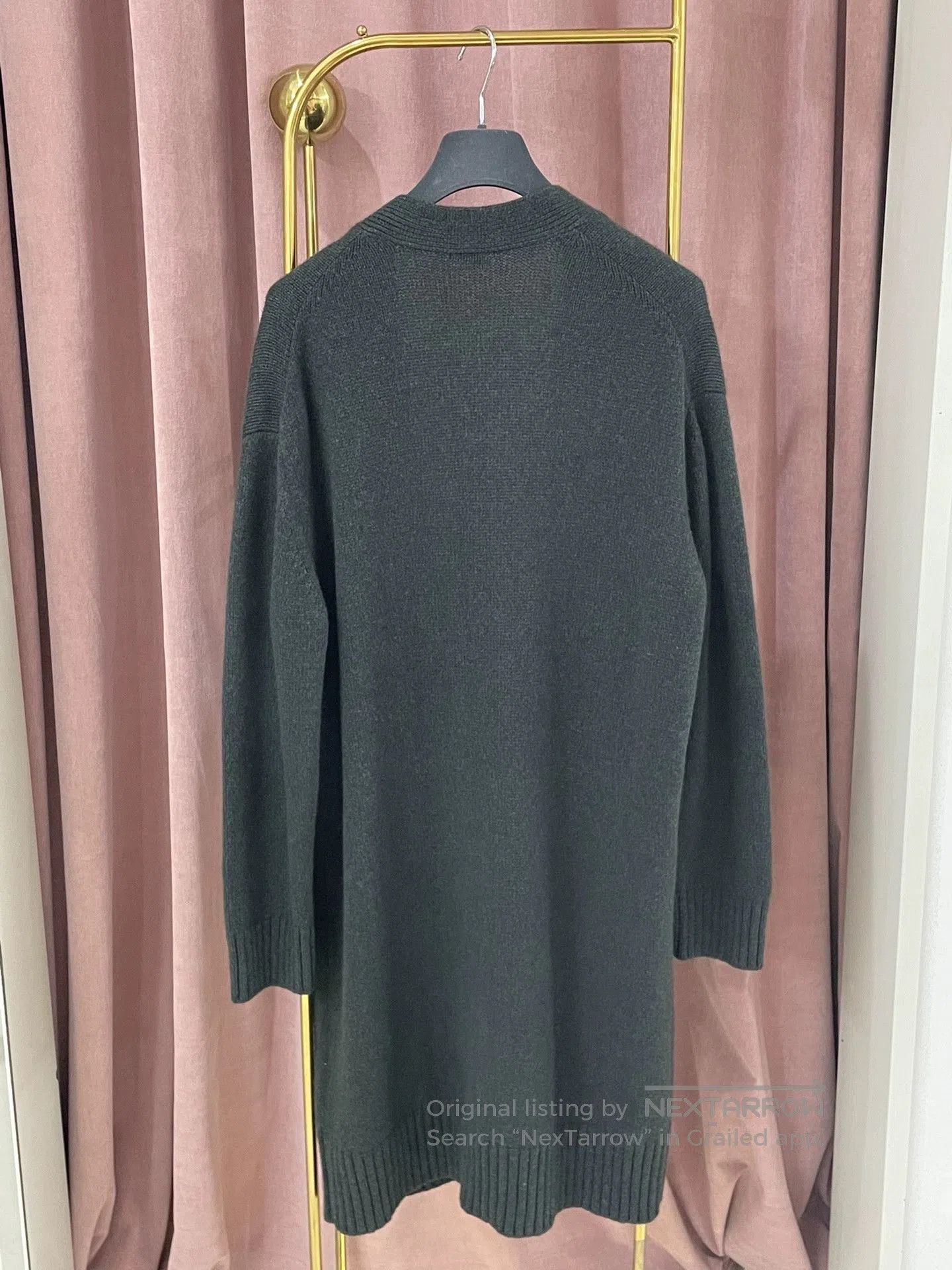 Hermes Hermes Dark Green Knit Cardigan Coat. Size US M / EU 48-50 / 2 - 2 Thumbnail