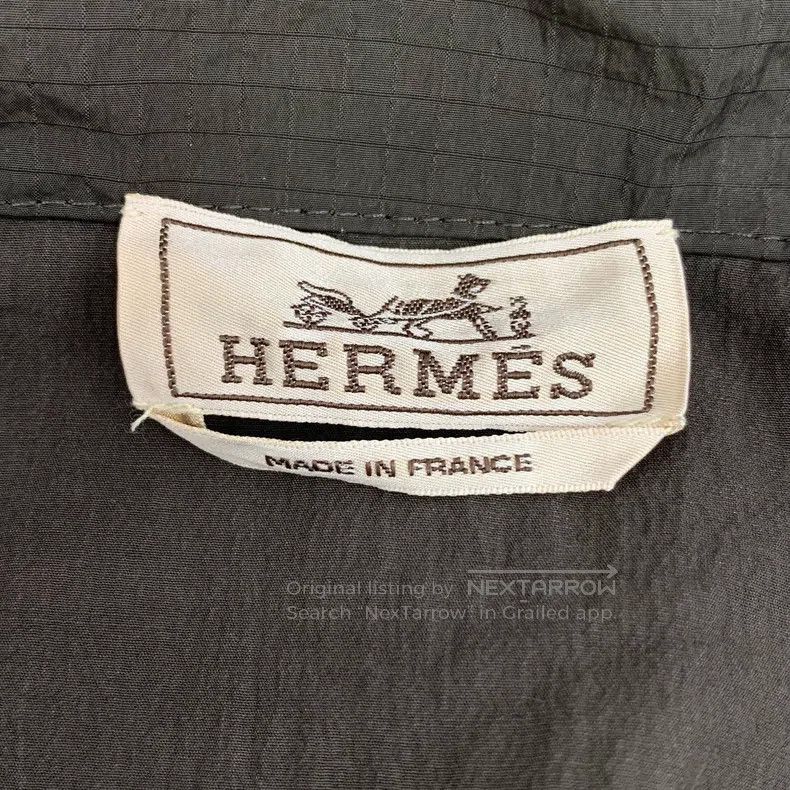 Hermes Hermes Licorice Cotton Hooded Semi-Zip Long Sleeve Jacket Size US M / EU 48-50 / 2 - 5 Thumbnail