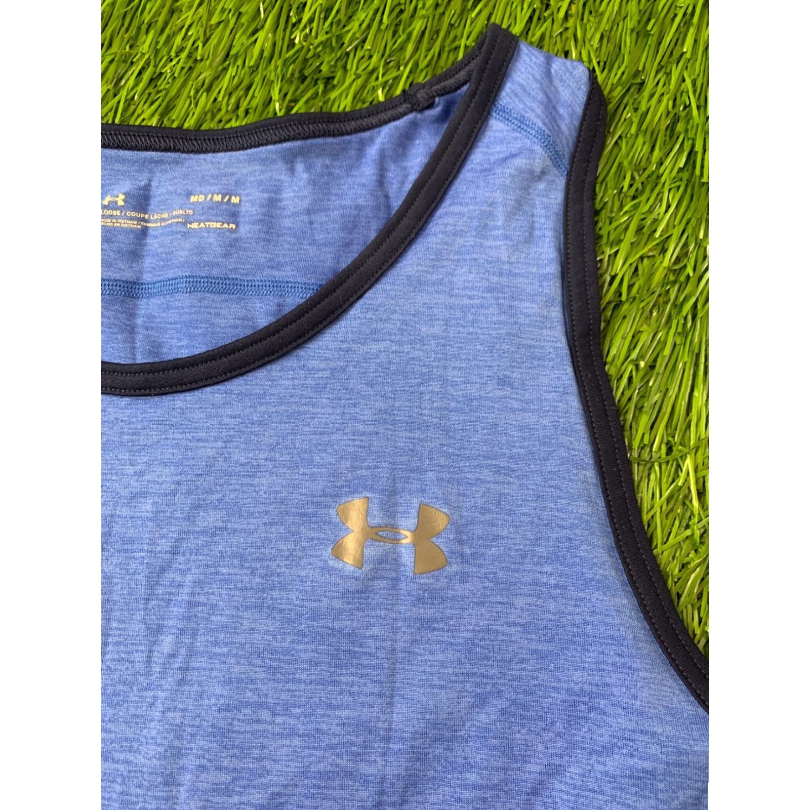 Under Armour Under Armour HeatGear 2018 Vest Shirt Men M Navy Blue Black Sleeveless Tank Jersey Base Layer Sports 2018 Size US M / EU 48-50 / 2 - 4 Thumbnail