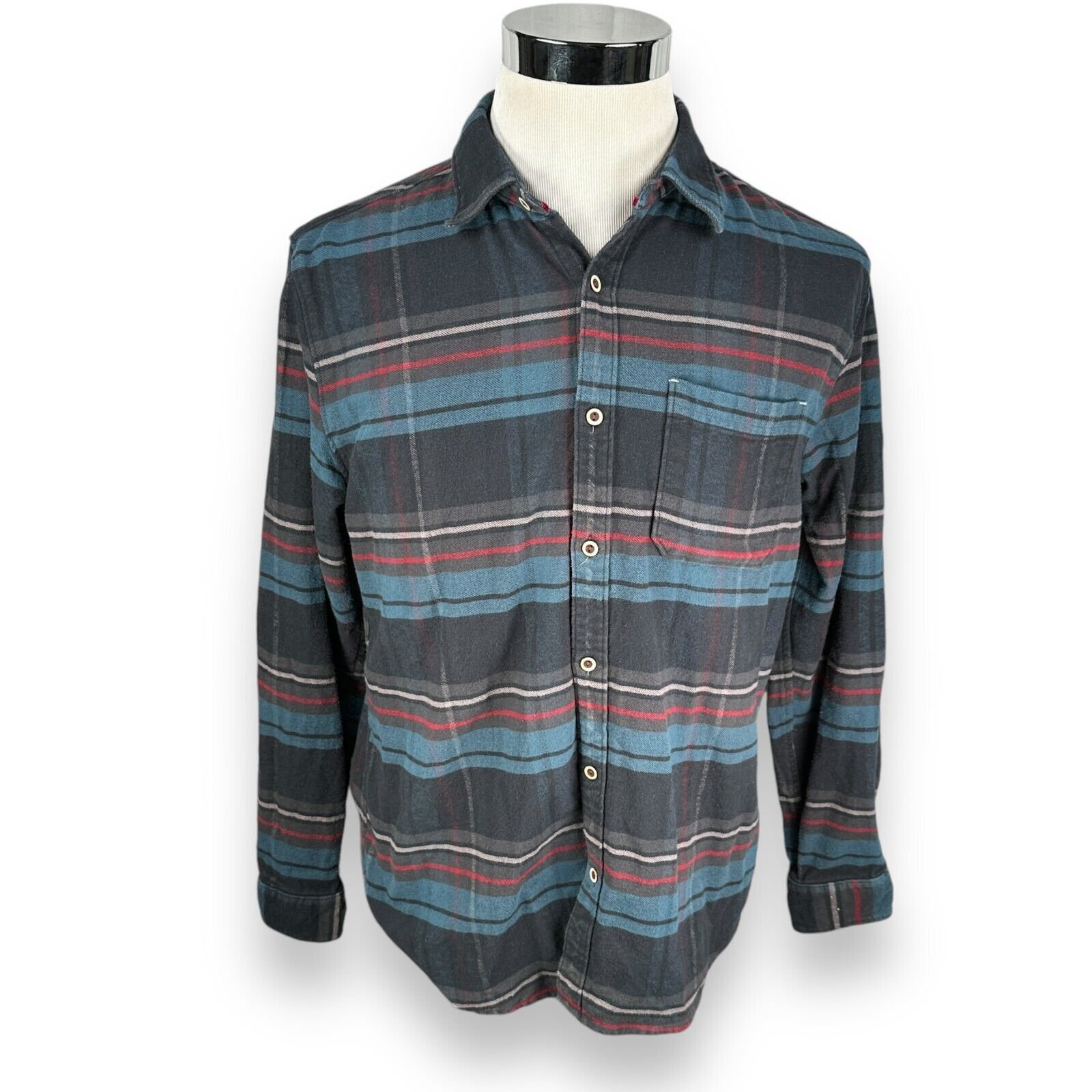 Carbon2Cobalt Carbon 2 Cobalt Flannel Shirt Men's M Blue Plaid Button Up Size US M / EU 48-50 / 2 - 1 Thumbnail
