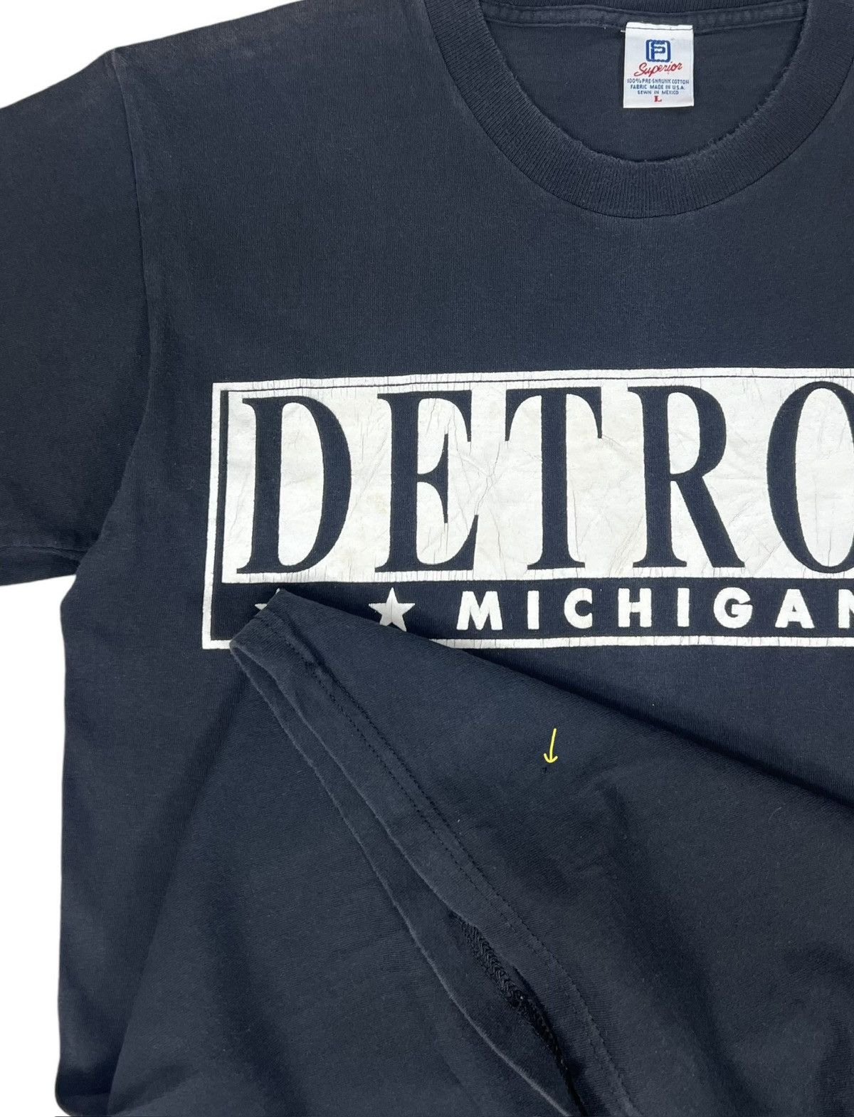 Rap Tees × Vintage Vintage Detroit Michigan tee Size US L / EU 52-54 / 3 - 5 Thumbnail