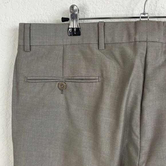Hermes HERMES Cotton Wool Flat Front Seamed Trousers Pants Sz 44 Size US 36 / EU 52 - 5 Thumbnail