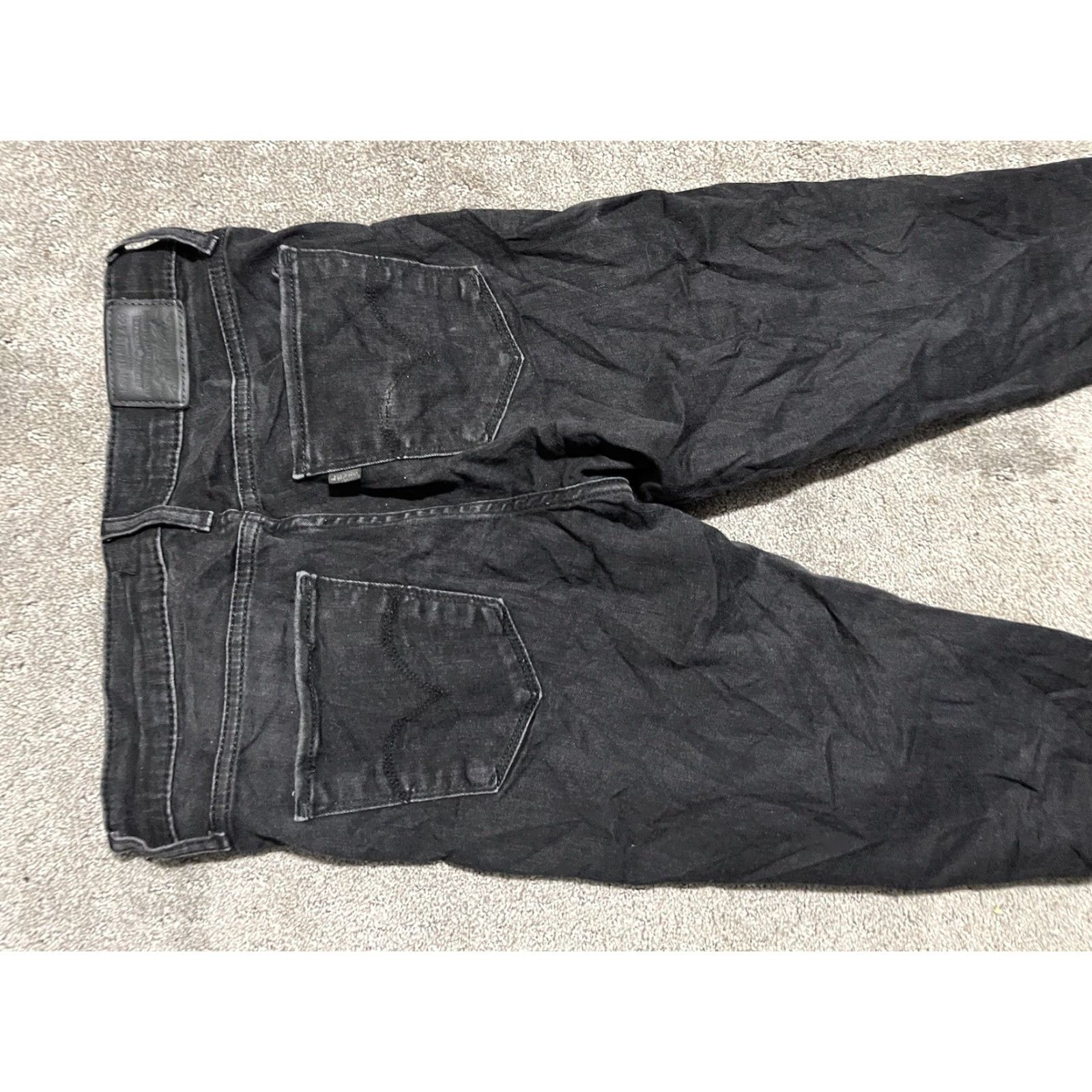 Levi's Levi's Jeans 720 Premium Super Skinny Men's 27x28 Black Denim Hipster Size US 27 - 4 Thumbnail
