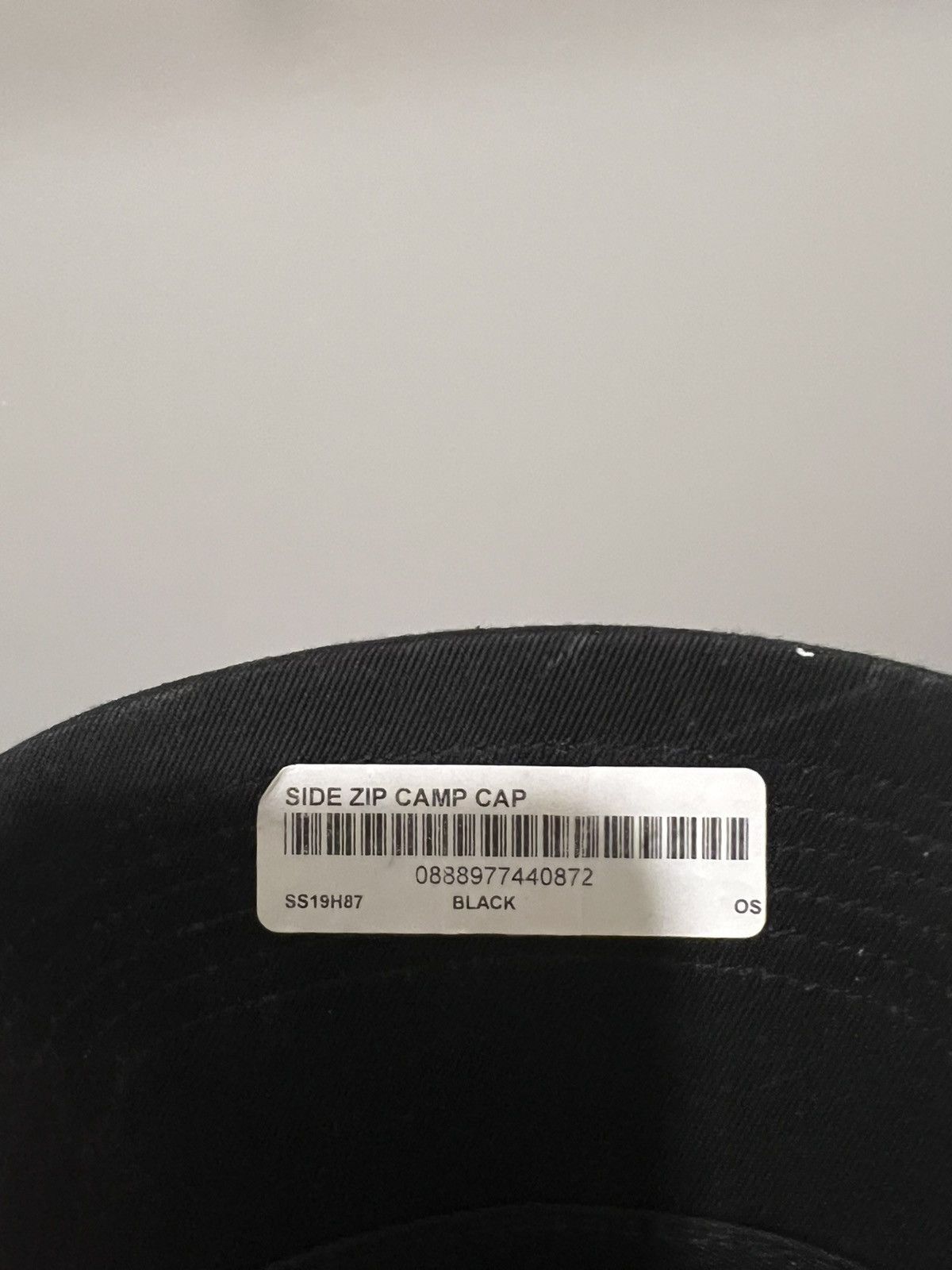 Supreme Supreme Side Zip Camp Cap Black/Red Size ONE SIZE - 5 Thumbnail