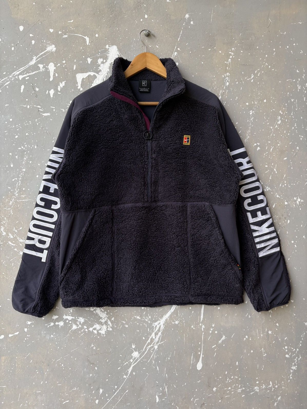 Nike Nike Court 1/2 Deep Pile Fleece Jacket Size US L / EU 52-54 / 3 - 1 Thumbnail