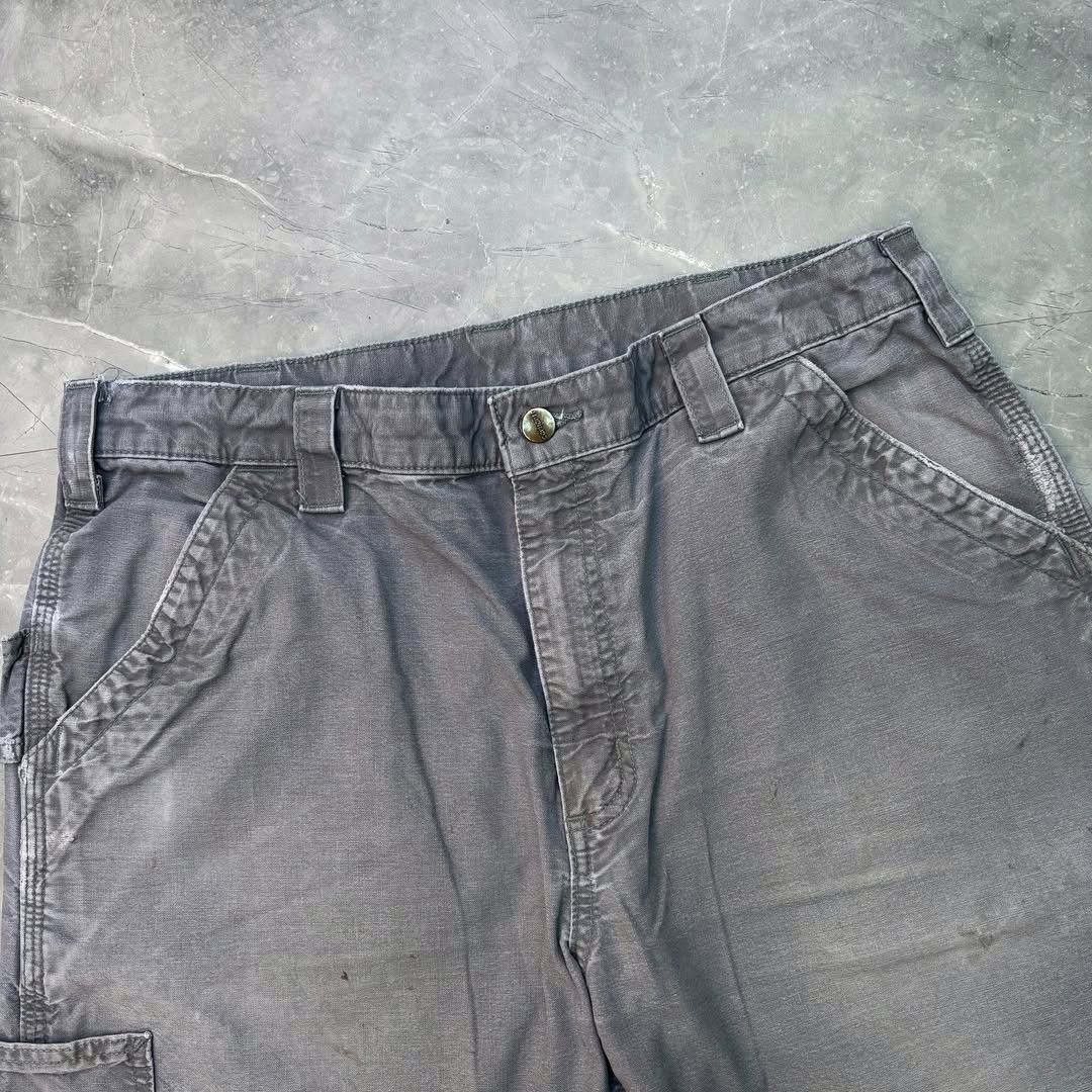 Carhartt × Vintage 90's Sunfade Carhartt B151 FAT Carpenter Denim Pant Size US 34 / EU 50 - 3 Thumbnail