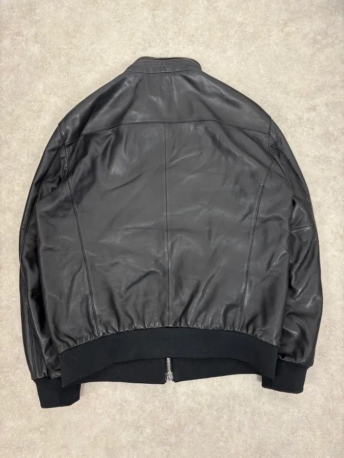 Emporio Armani SS2019 Emporio Armani Black Leather Minimalist Jacket Size US S / EU 44-46 / 1 - 7 Thumbnail