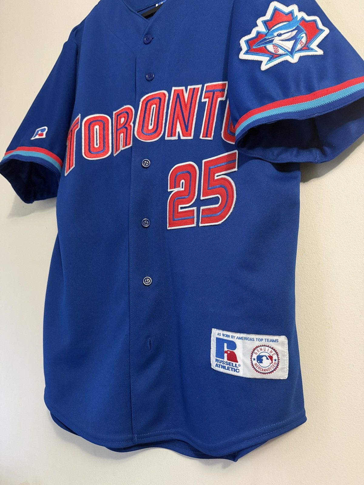 MLB 2001 Russell Athletic Toronto Blue Jays Delgado MLB Jersey Size US M / EU 48-50 / 2 - 2 Thumbnail
