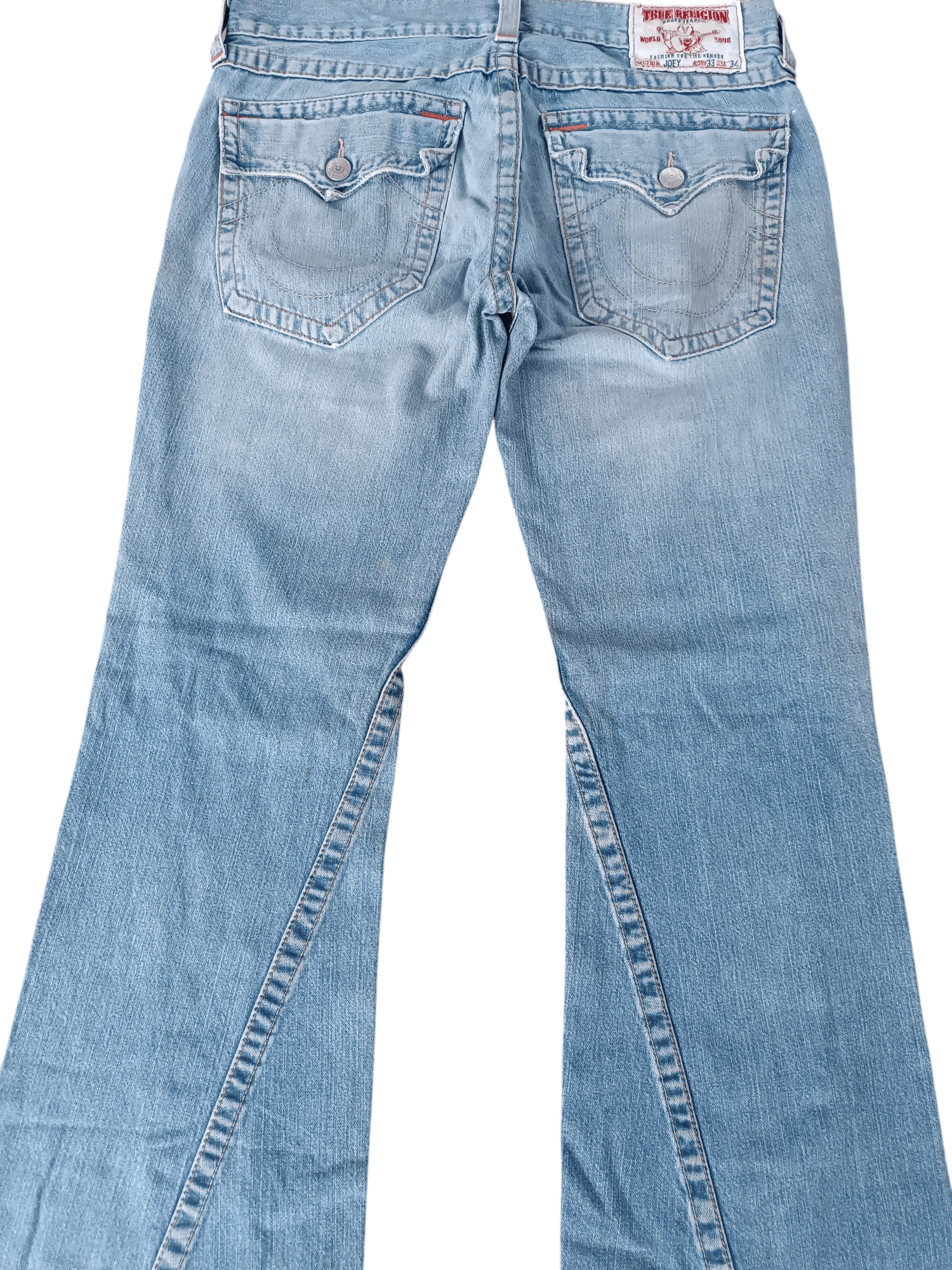 True Religion × Vintage True Religion Joey Distressed Flared Jeans Size US 34 / EU 50 - 17 Thumbnail