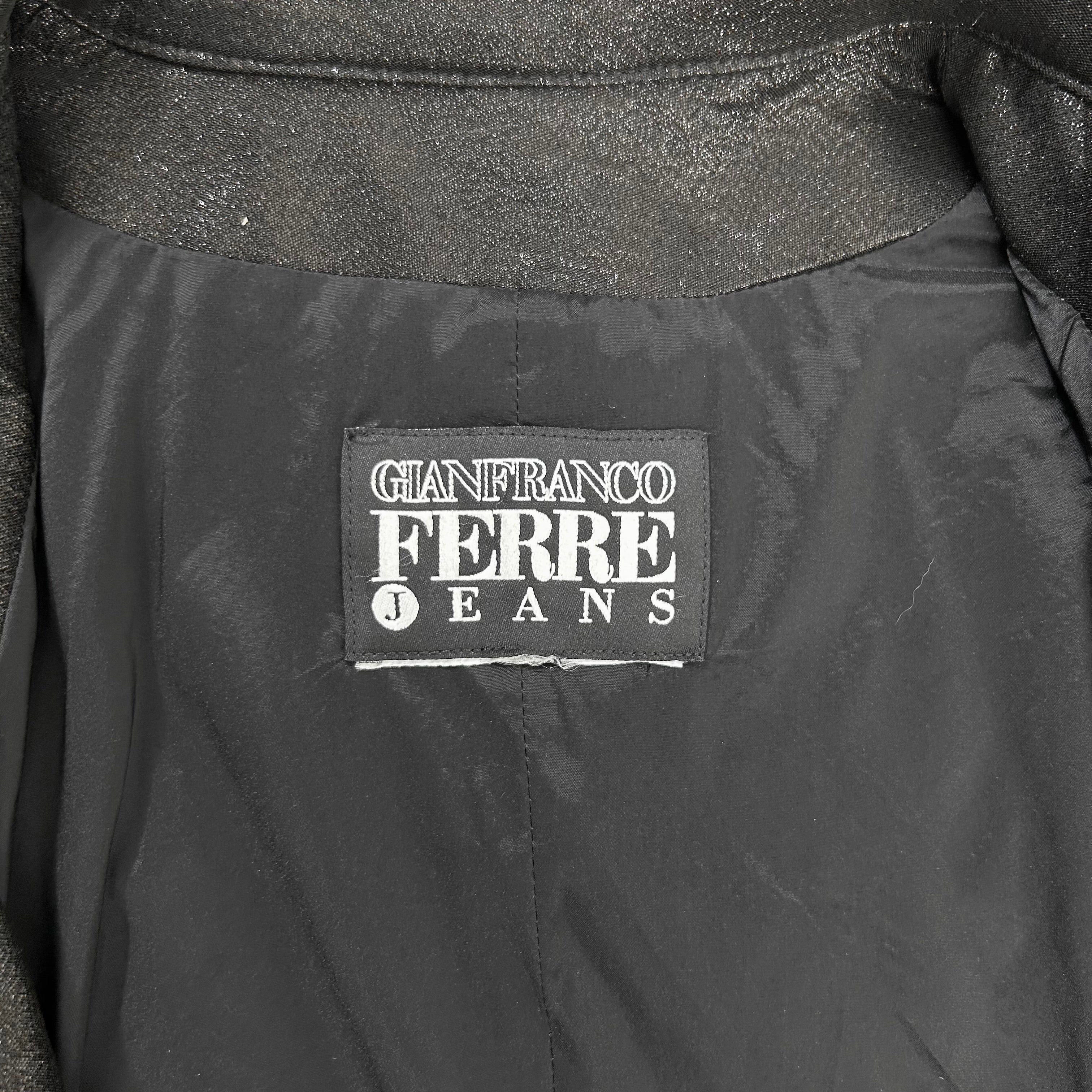 Gianfranco Ferre Gianfranco Ferré Black Glitter Jacket Size US M / EU 48-50 / 2 - 6 Thumbnail