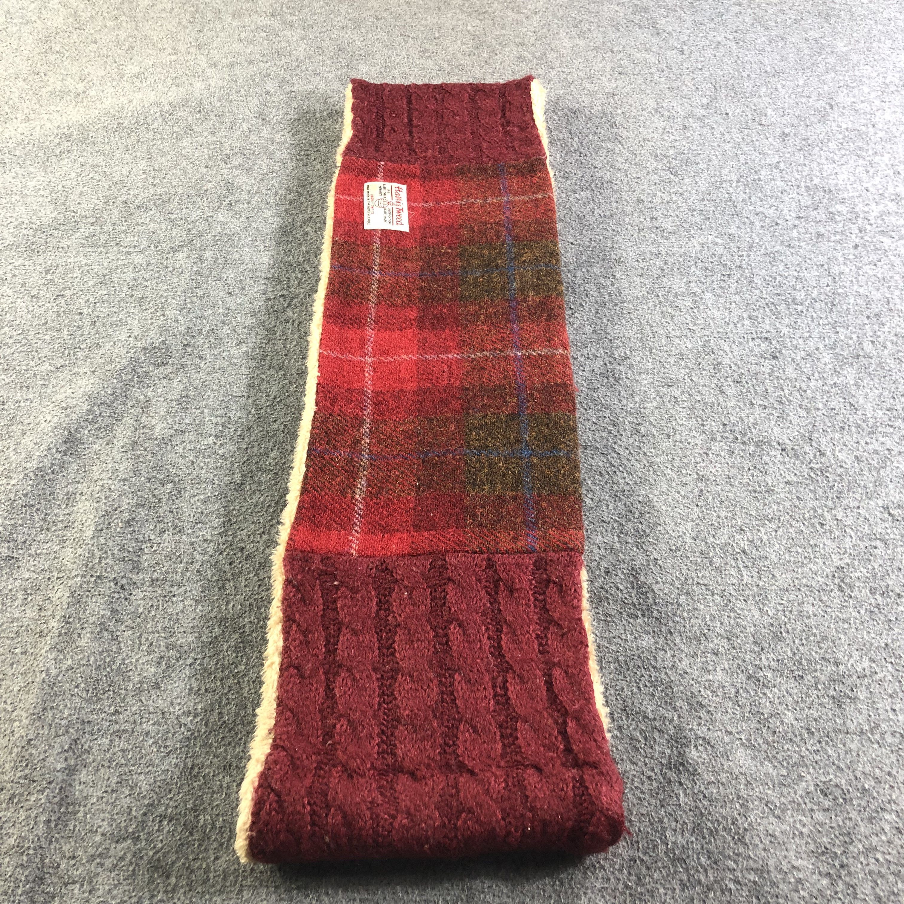 Harris Tweed Harris Tweed Cable Knit Wool Scarf Muffler Snood V2036 Size ONE SIZE - 2 Thumbnail