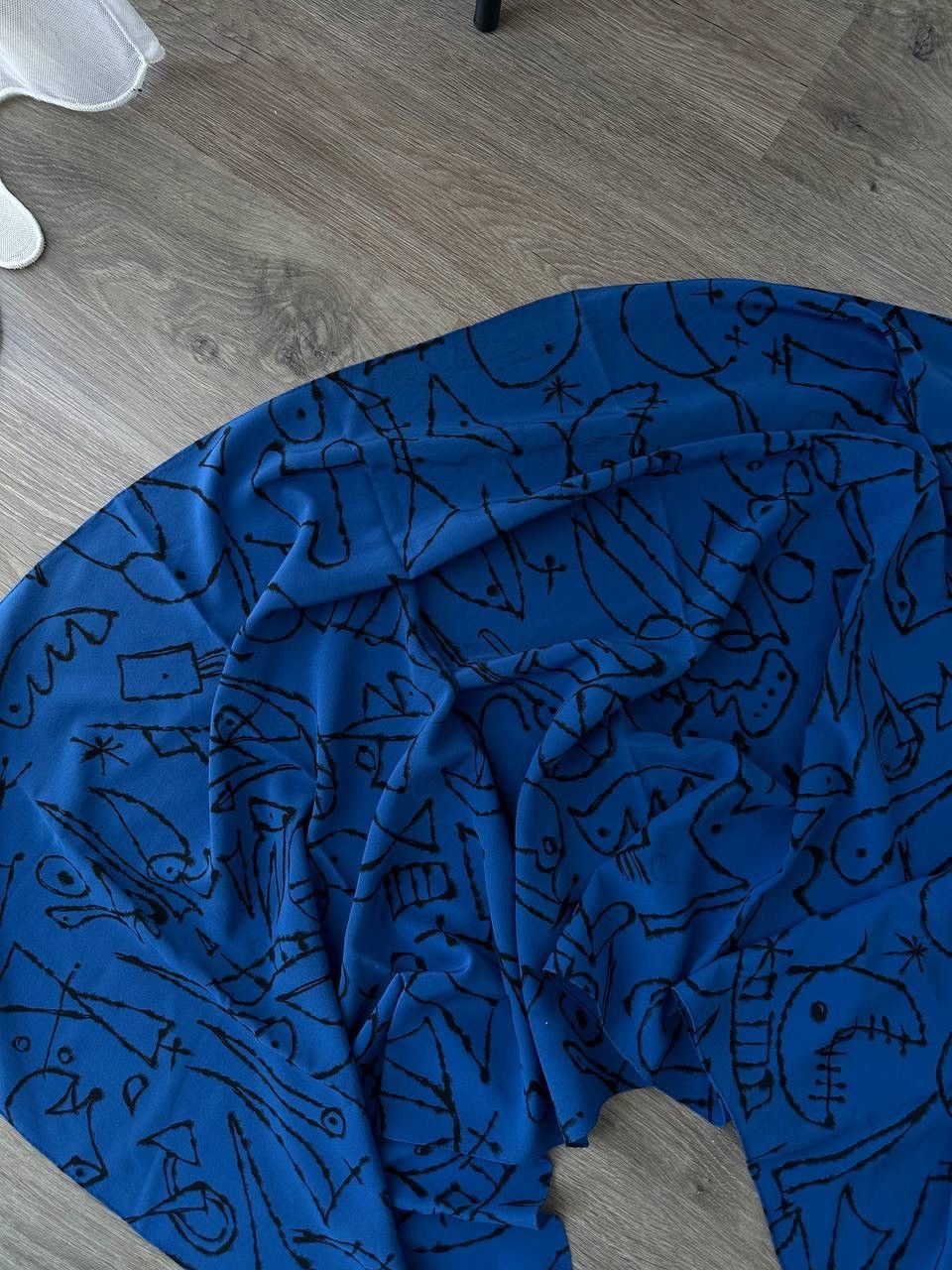 Japanese Brand × Vintage Vintage Japanese Fabric Fortune Zurich Blue Scarf Size ONE SIZE - 11 Thumbnail