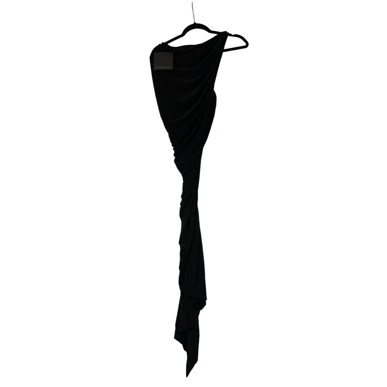 Norma Kamali Norma Kamali | NWT Diana Gown Black Jersey Midi Dress XS 34 Size XS / US 0-2 / IT 36-38 - 5 Thumbnail