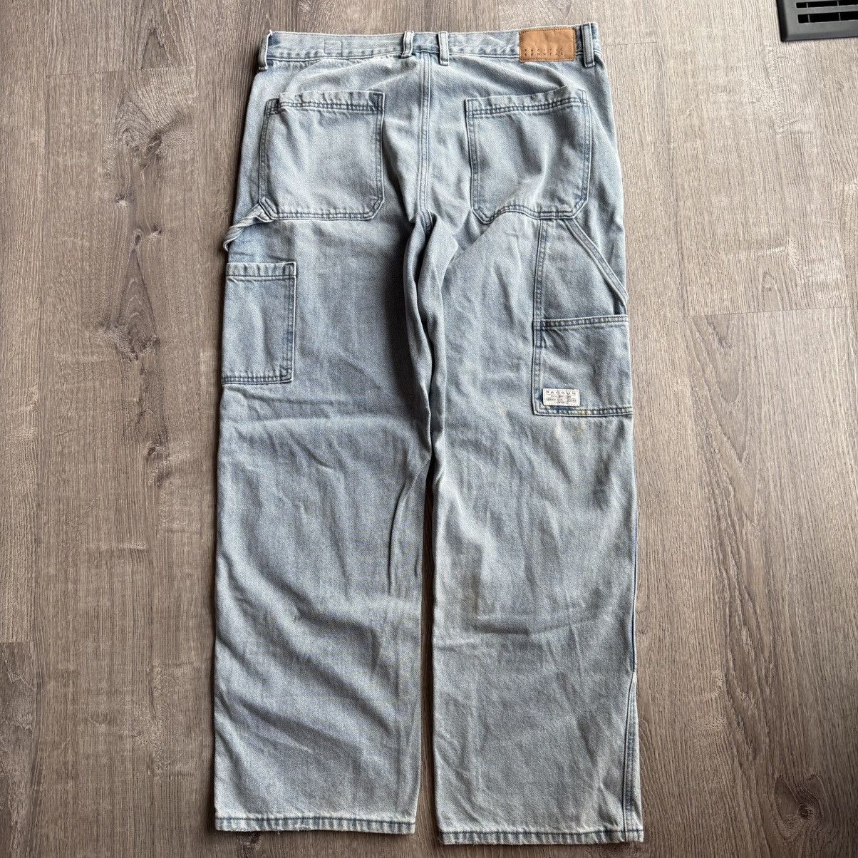 Other Blue Carhartt Style Pacsun Double Knee Baggy Denim Jeans Size US 36 / EU 52 - 2 Thumbnail