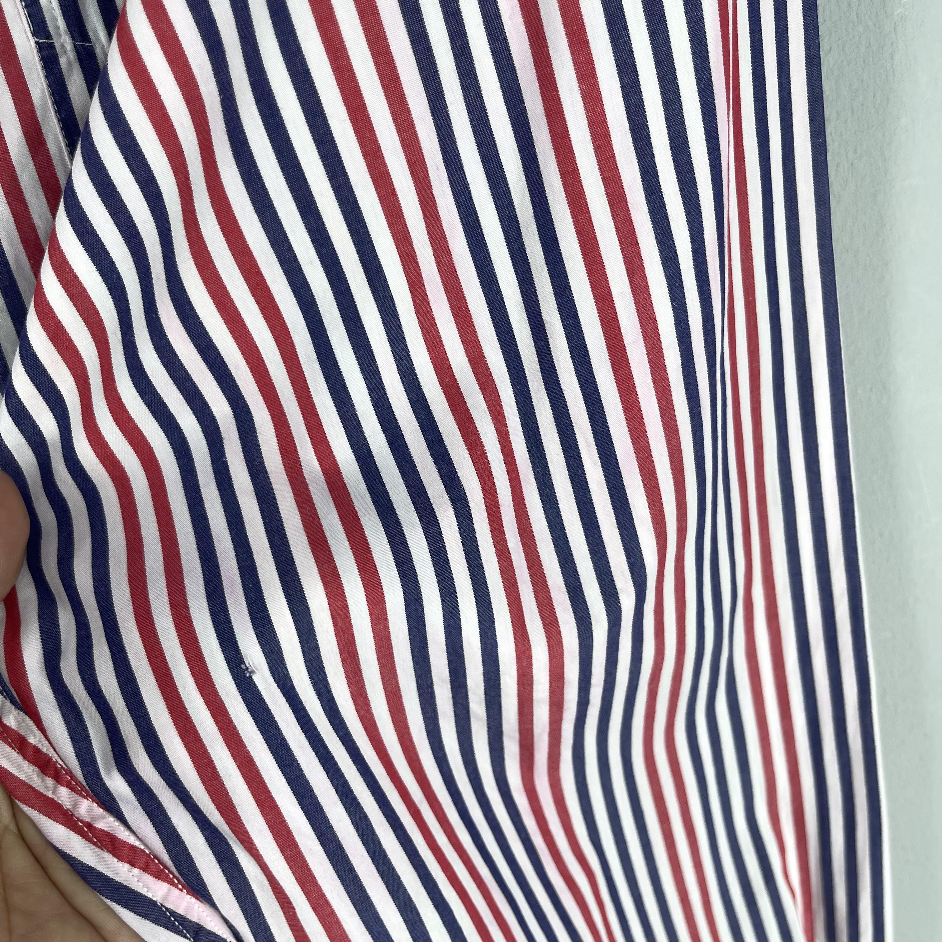 Tommy Hilfiger TOMMY HILFIGER Multicolor Stripes Casual Oxfords Shirt Size US L / EU 52-54 / 3 - 6 Thumbnail