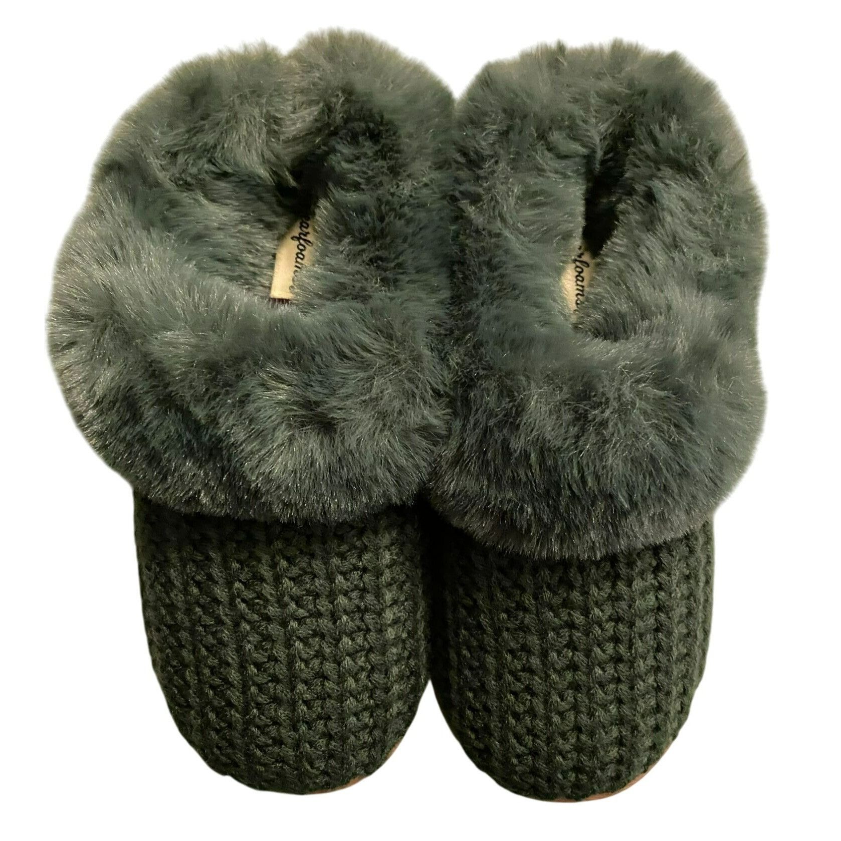 Other Dearfoams Womens Hannah Festive Knit Small 5-6 Clog Slipper Size US 5 / IT 35 - 1 Thumbnail